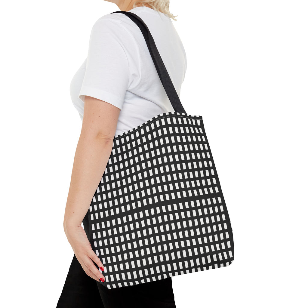 Stylish Geometric Tote Bag, Modern Shopper, Beach Bag, Gift for Her, Eco-Friendly Grocery Bag, Art Print Handbag