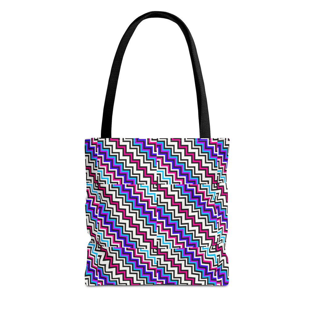 Vibrant Geometric Tote Bag: Stylish Shopping, Beach, Travel, Gifts, Eco-Friendly