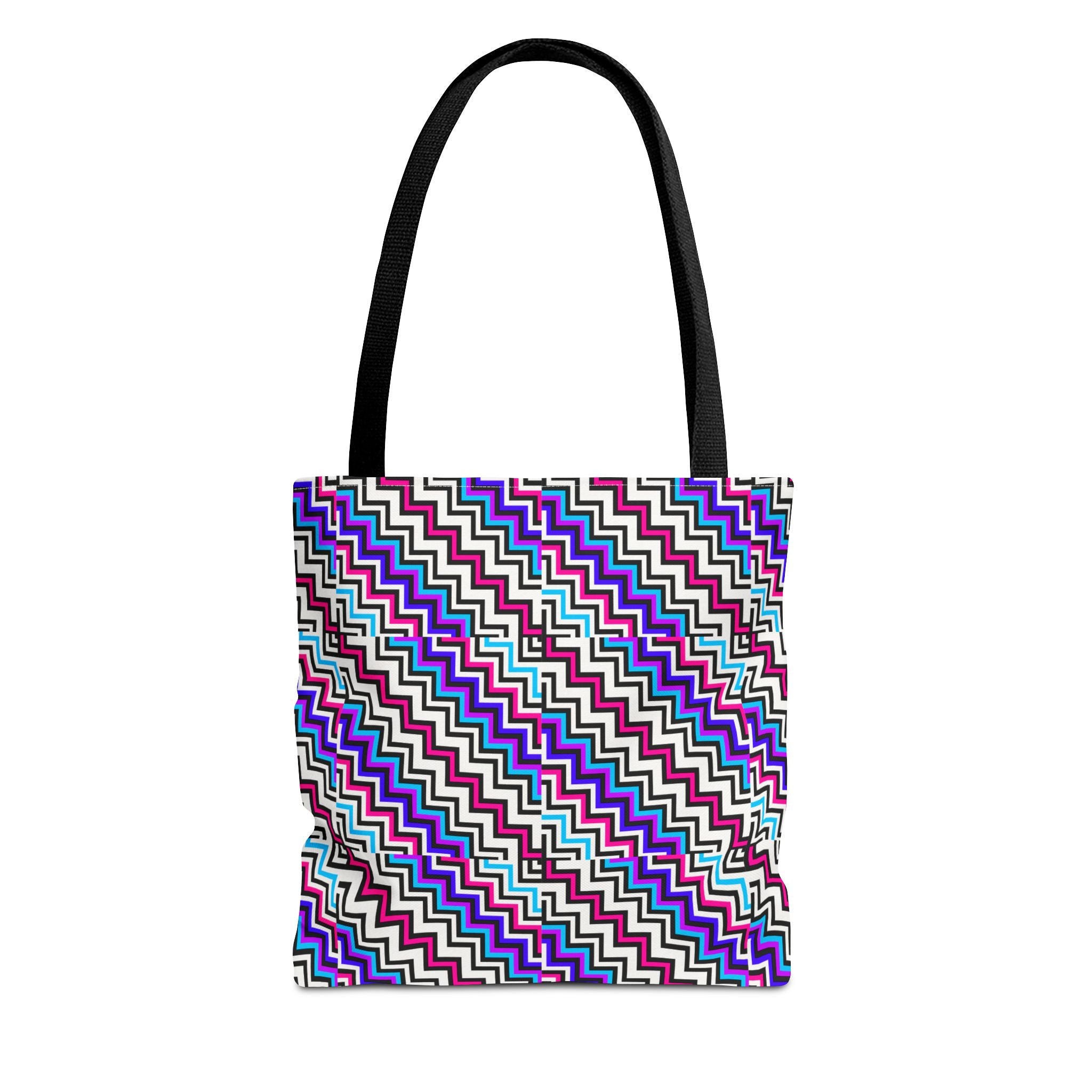 Vibrant Geometric Tote Bag: Stylish Shopping, Beach, Travel, Gifts, Eco-Friendly