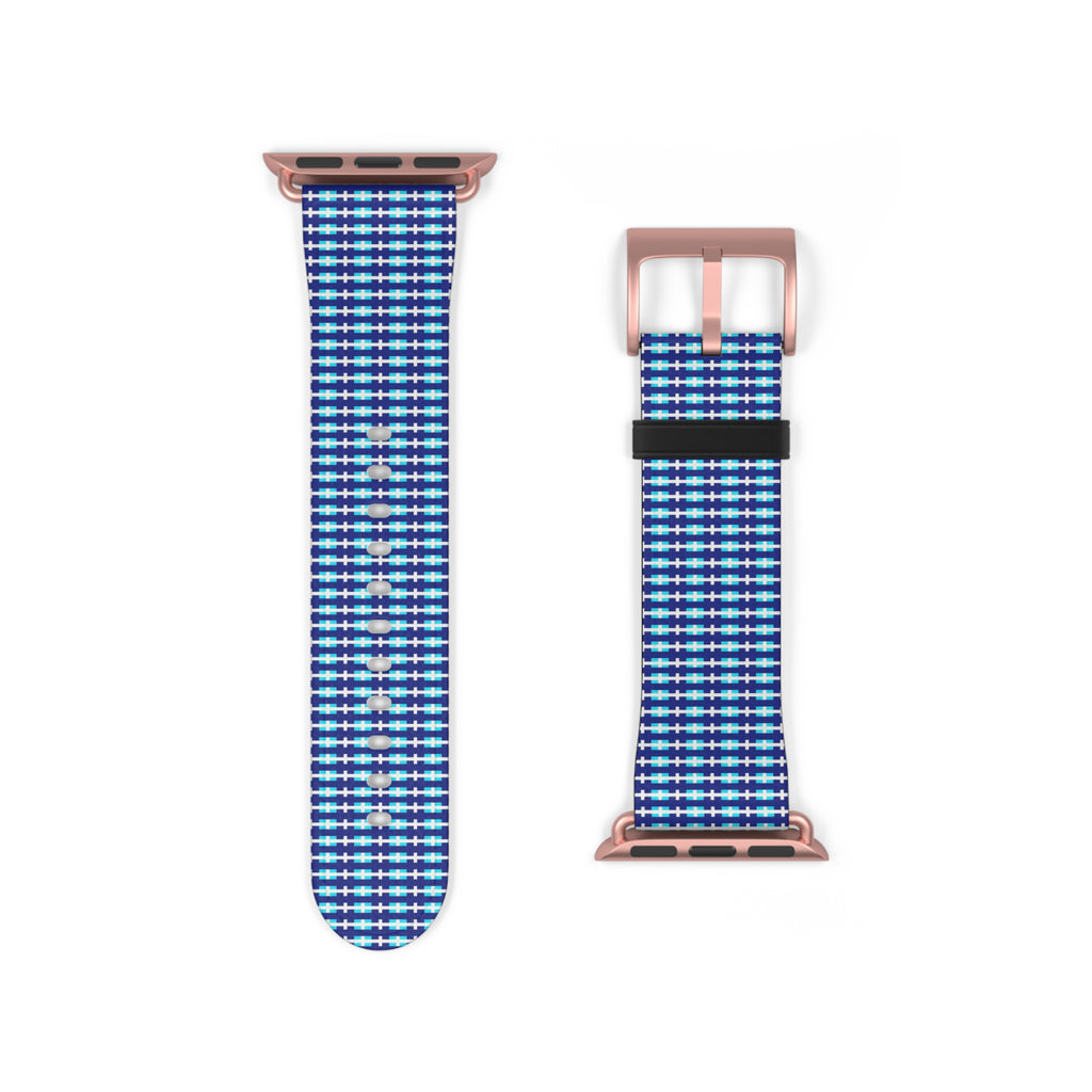 Blue Checkered Watch Band, Stylish Apple Watch Strap, Unisex Accessory, Perfect Gift for Any Occasion, Trendy Sports Band, Comfortable [...]