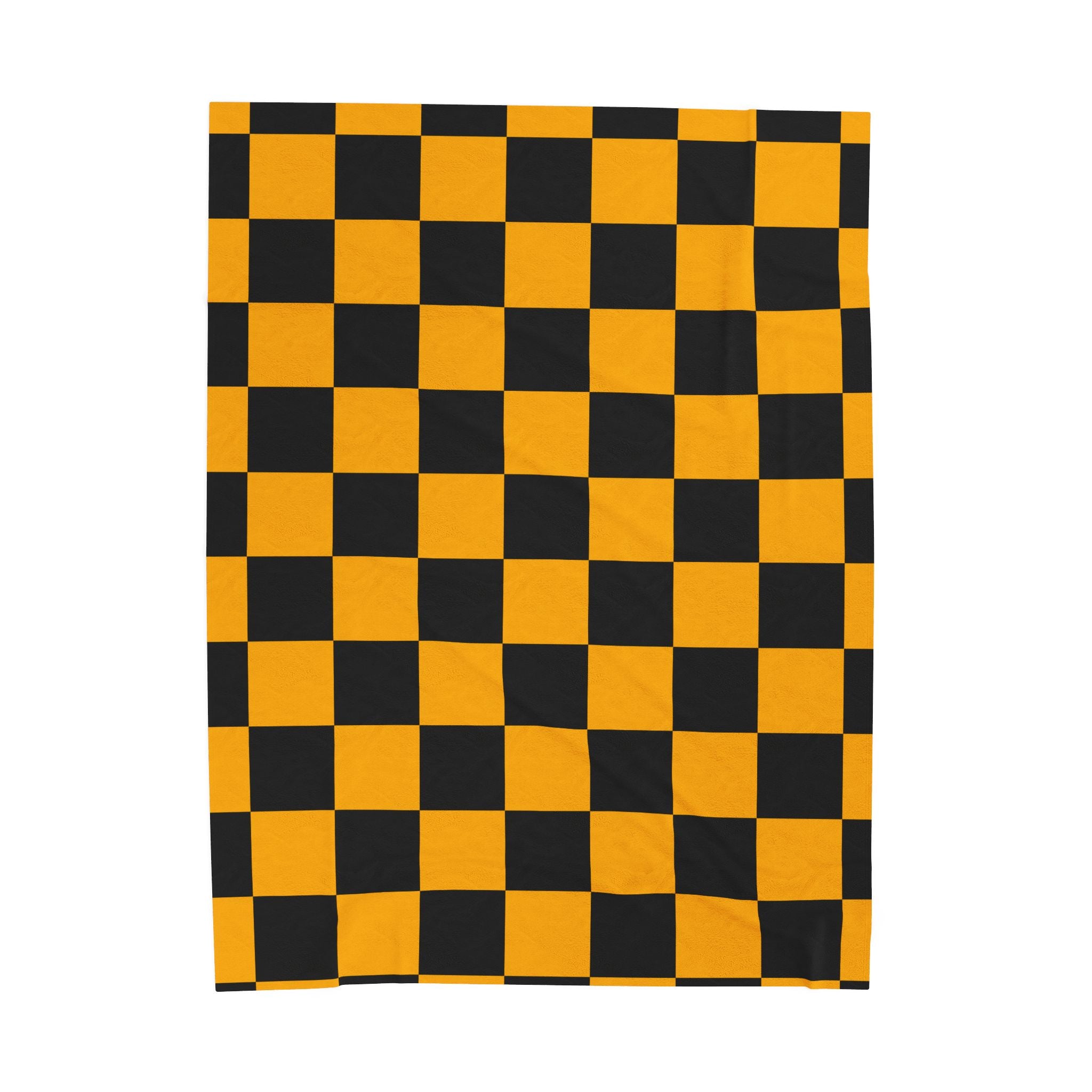 VCU Checkerboard Velveteen Plush Blanket, Cozy Sport Throw, Game Day Blanket, Graduation Gift, Unique Home Decor