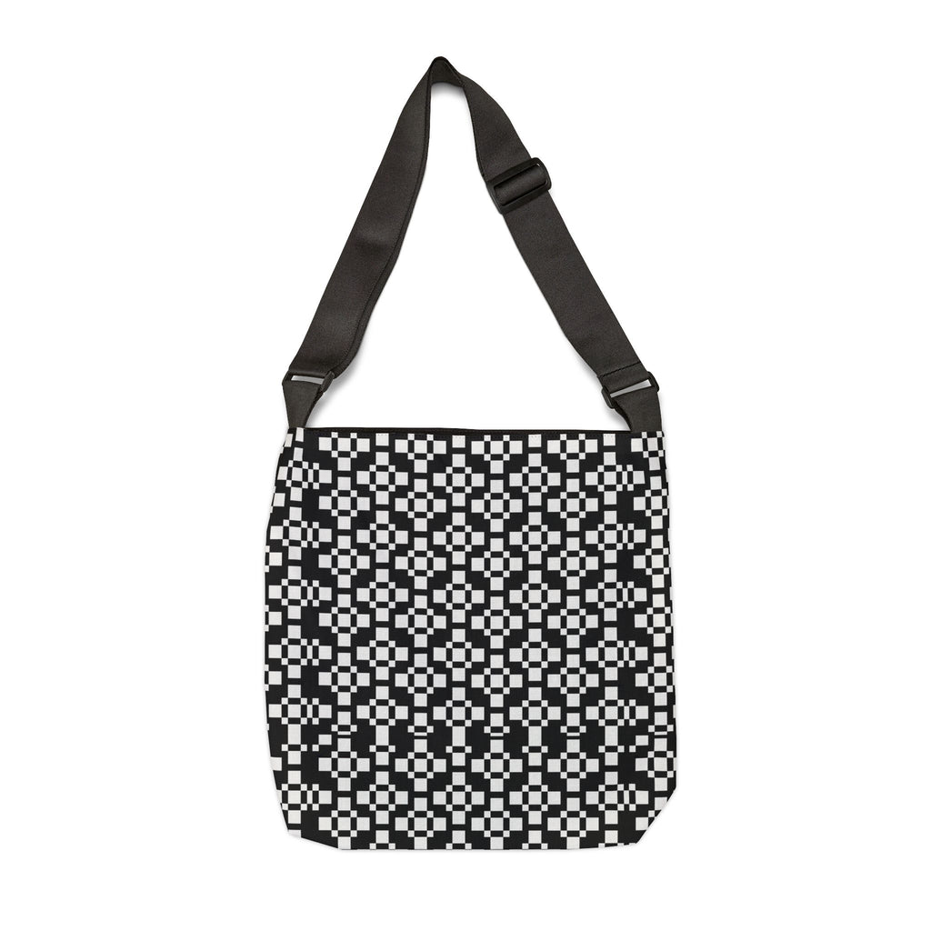 Stylish Adjustable Tote Bag with Geometric Pattern, Everyday Use, Shopping, Travel, Gifts, Fashion Accessories, Eco-Friendly Bag