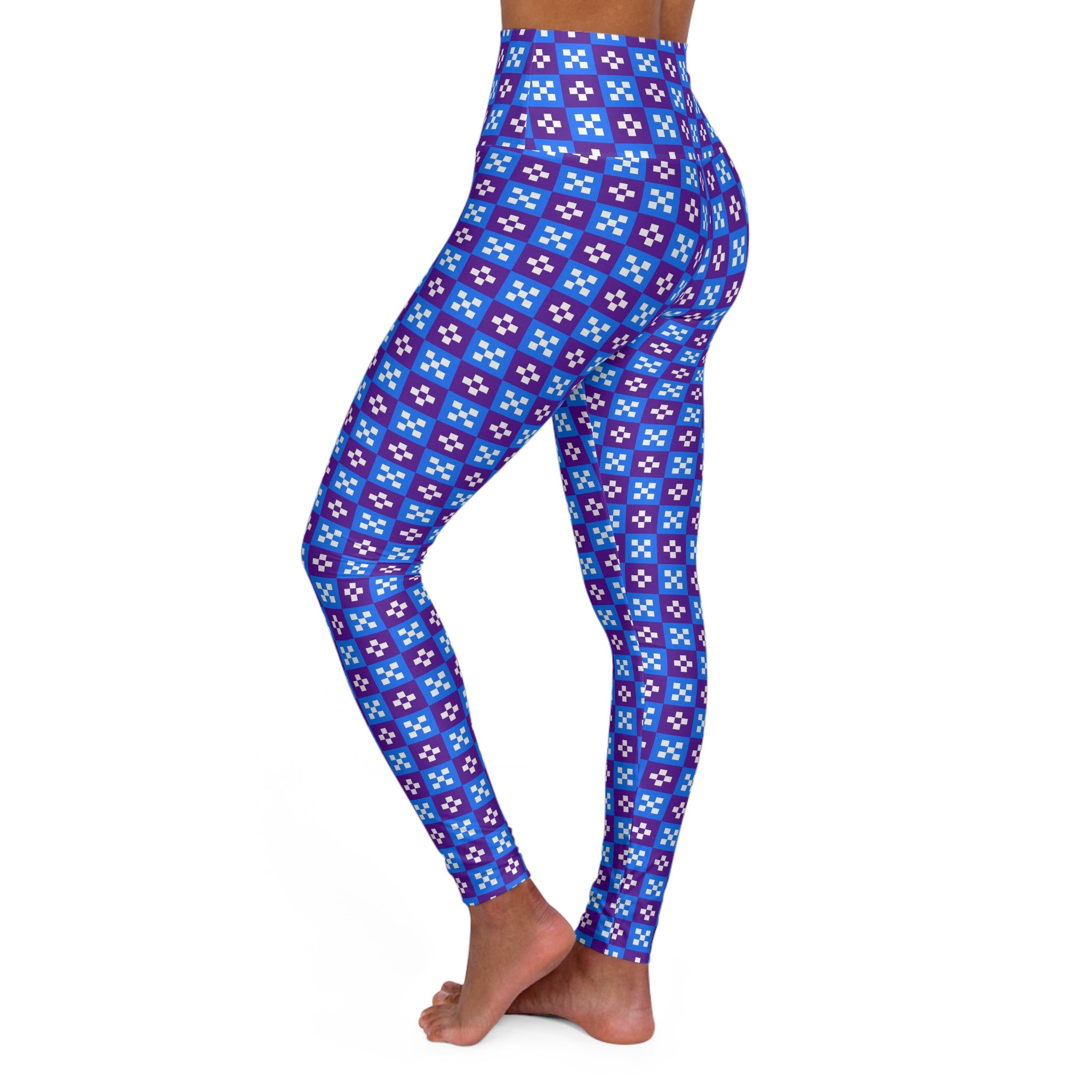 High Waisted Yoga Leggings - Colorful Fitness Pants for Wellness, Yoga, and Casual Wear, Workout Leggings, Athleisure, Gym Tights