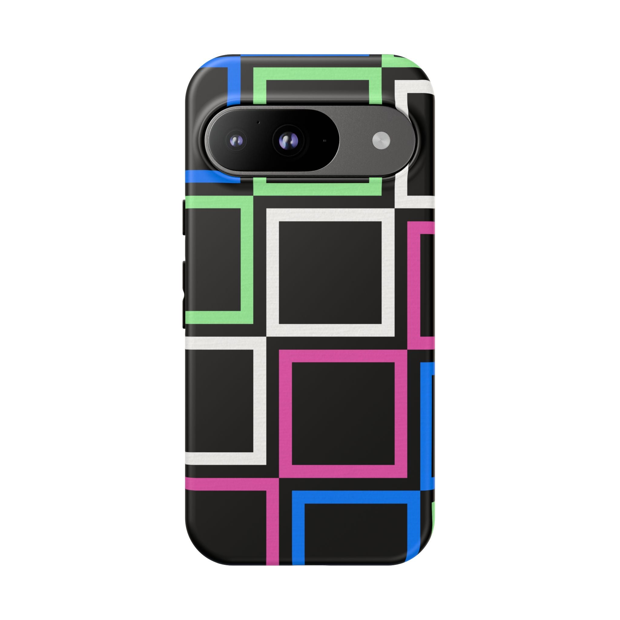 Colorful Geometric Phone Case - Tough Cases, Durable Cover, Stylish Accessory, Gift for Her, Tech Lover