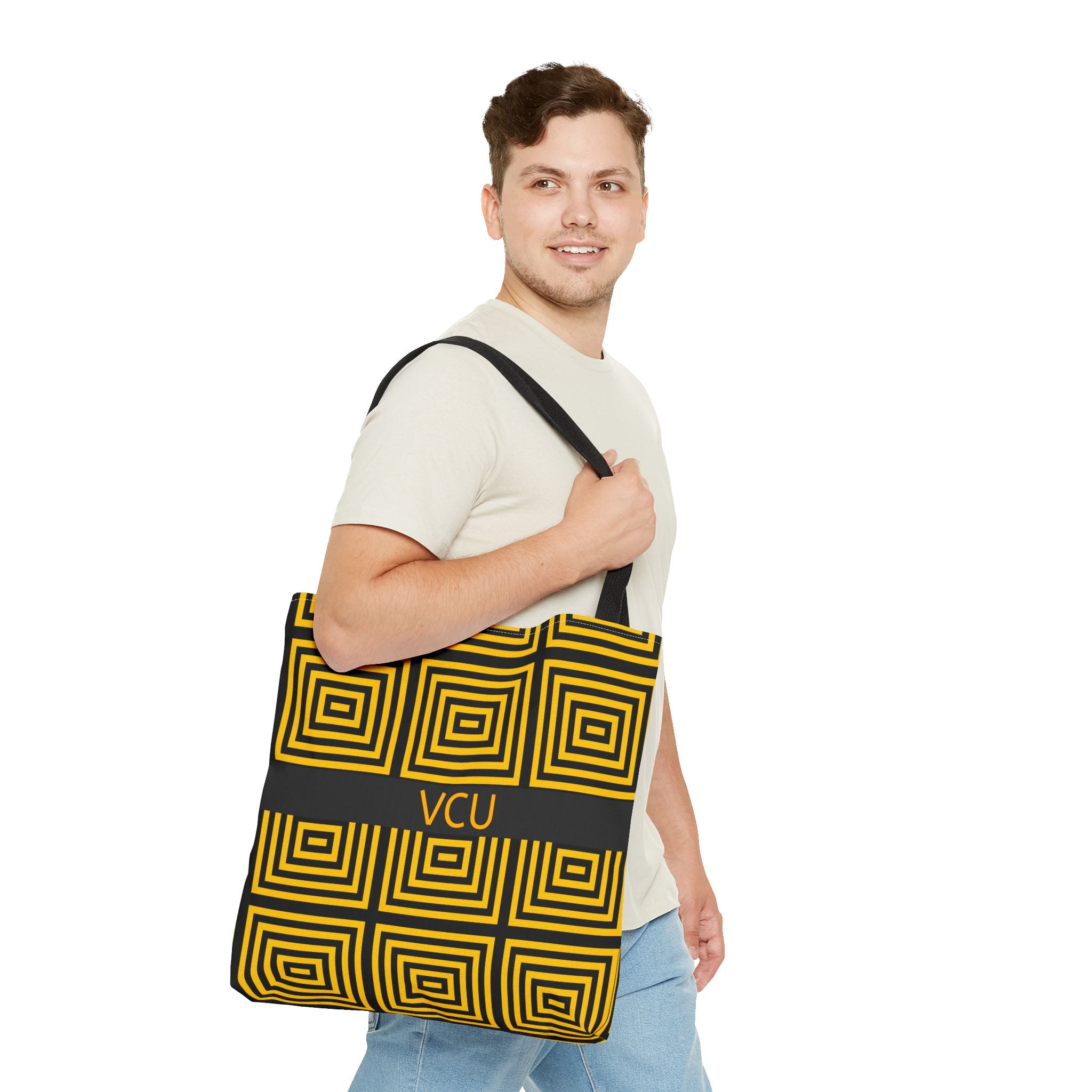 Stylish AOP Tote Bag for Everyday Use, Crossbody Bag, Fashionable Shopping Bag, Gift for Students, Perfect for College