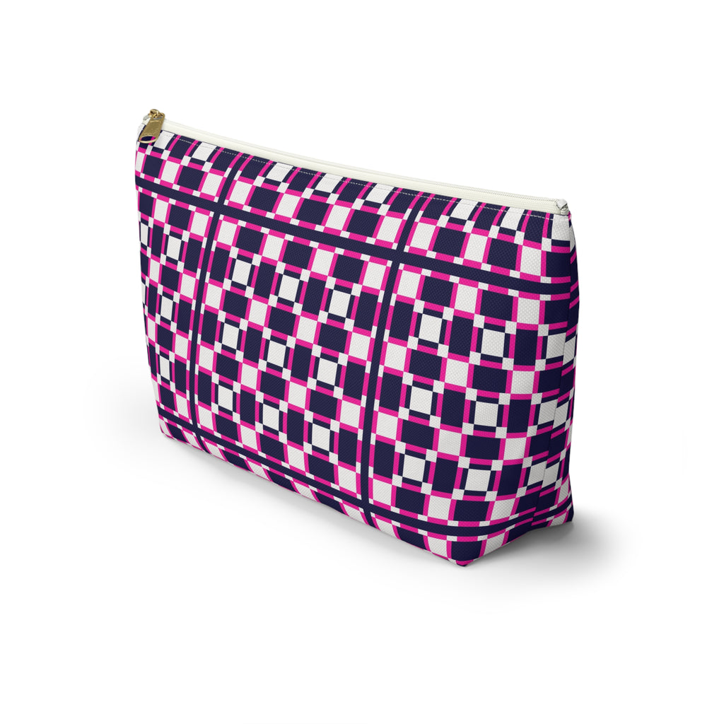 Vibrant Geometric Accessory Pouch, Makeup Bag, Organizing Pouch, Gift for Her, Travel Essentials, Fashion Accessory