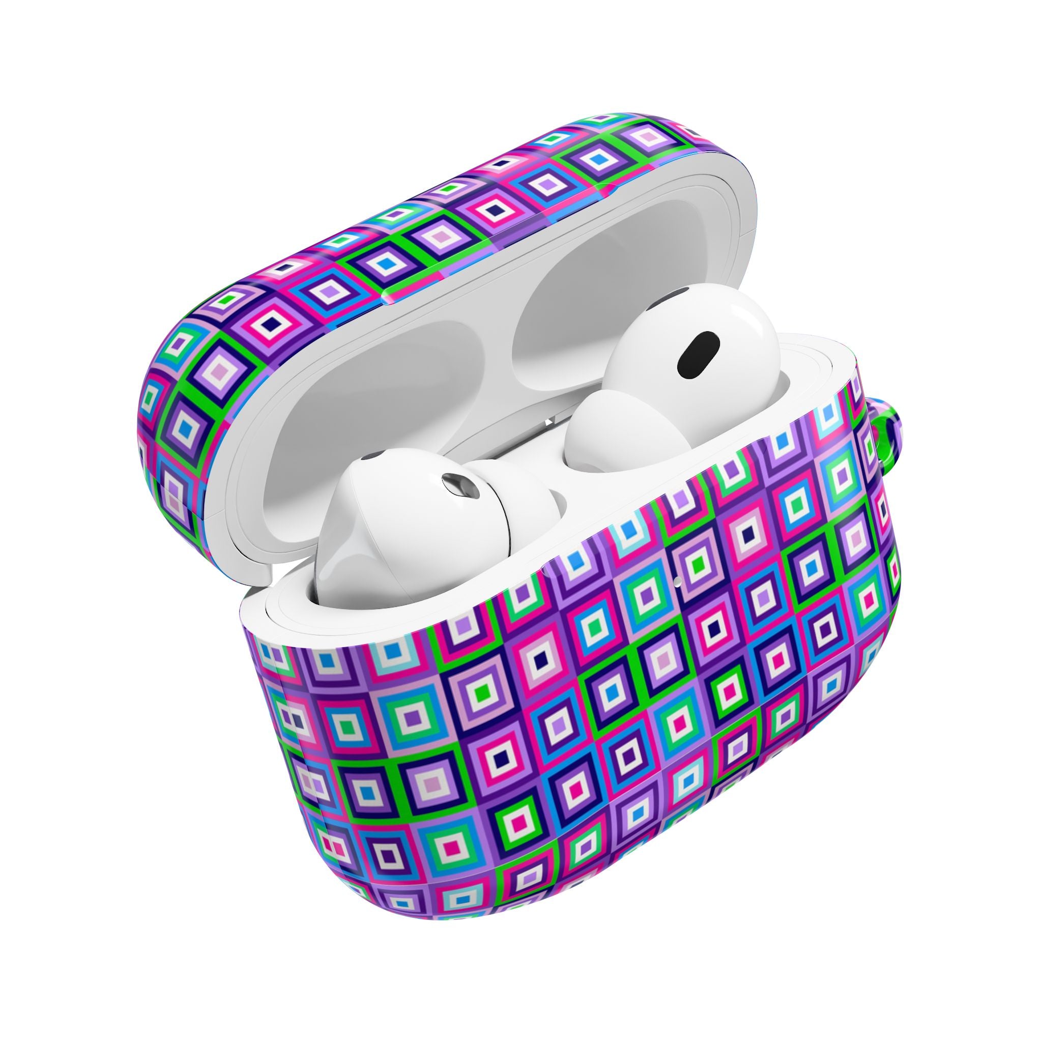 Colorful Geometric AirPod Cases – Trendy Accessory, Gift for Music Lovers, Fun Tech Style, Cute AirPods Cover, Modern Tech Gadget
