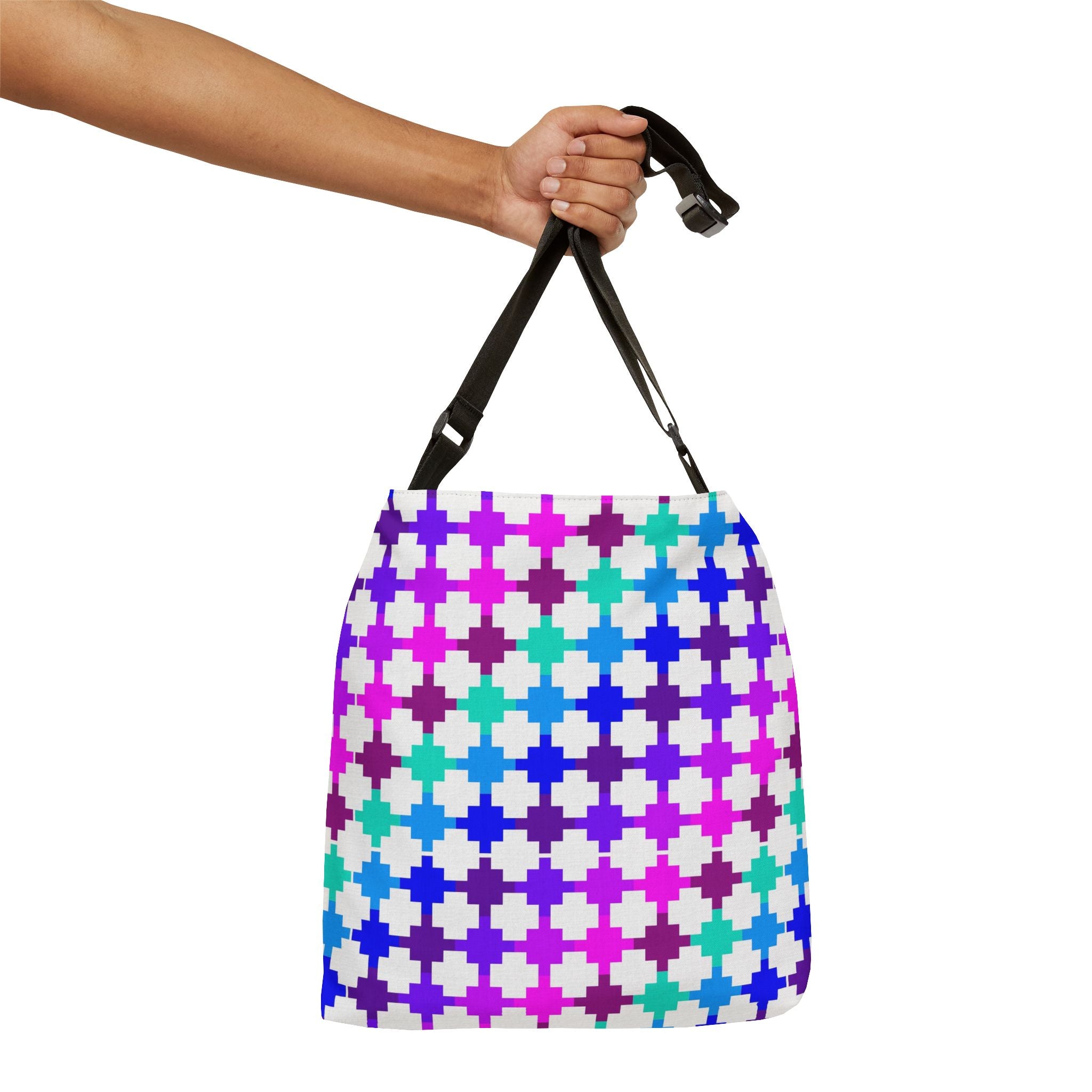 Colorful Adjustable Tote Bag for Everyday Use, Stylish Beach Bag, Shopping Tote, Gift for Her, Trendy Fashion Accessory