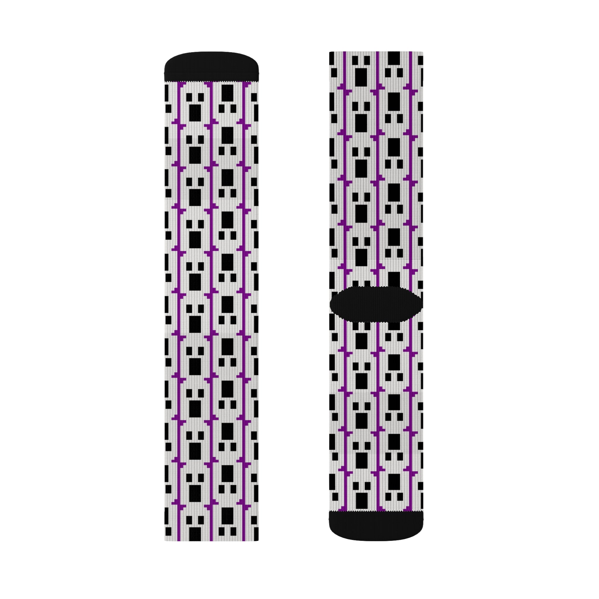 Stylish Graphic Socks, Unique Sock Design, Fun Gift for Her, Fashion Accessories, Sublimation Socks, Trendy Footwear