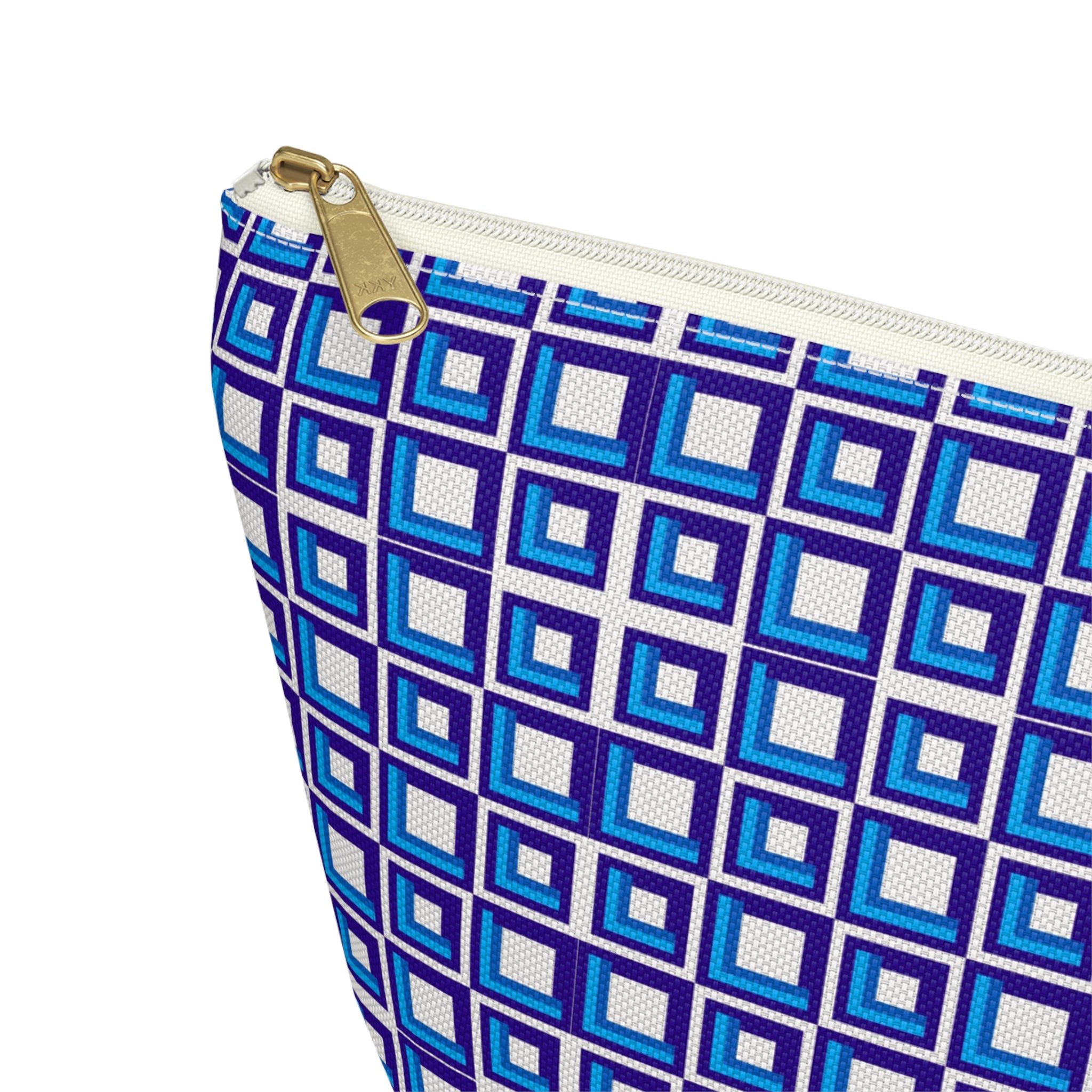 Colorful Geometric Accessory Pouch - Travel Makeup Bag, Organizing Kit, Gift for Her, Cosmetic Bag, Everyday Storage