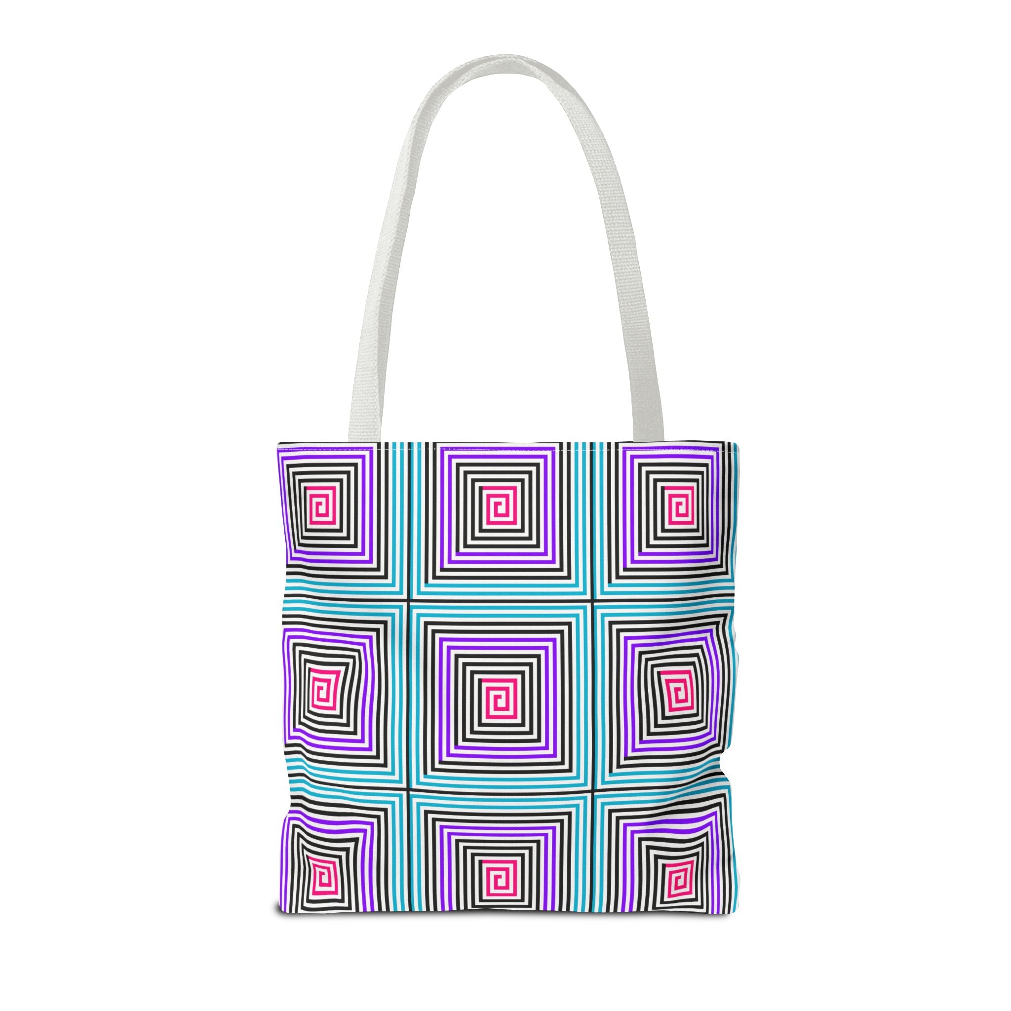 Colorful Spiral Pattern Tote Bag - Stylish Everyday Accessory, Eco-Friendly Shopping Bag, Gift for Her, Boho Tote, Summer Essentials