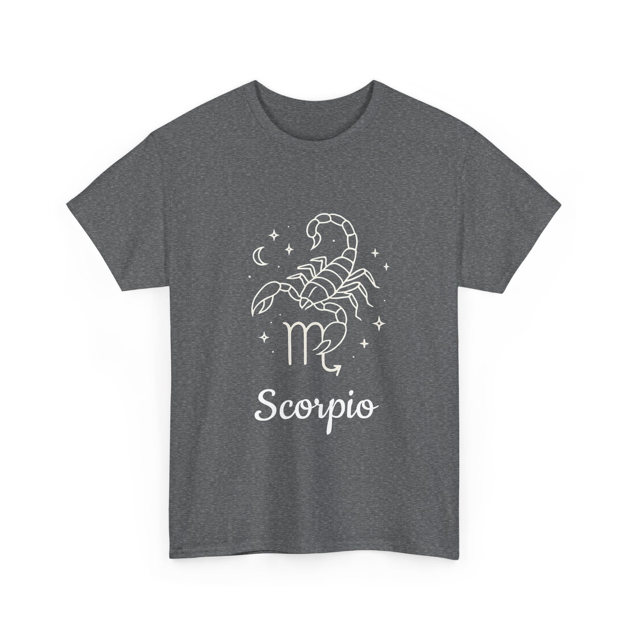Scorpio Zodiac T-Shirt, Astrology Tee, Horoscope Gift, Casual Wear, Birthday Apparel, Unisex Heavy Cotton Tee