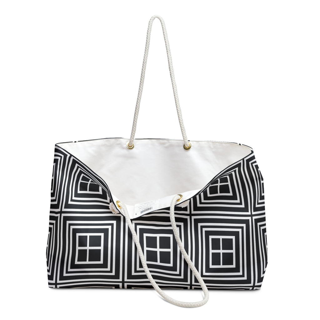 Stylish Modern Weekender Bag, Travel Tote, Beach Bag, Overnight Bag, Chic Gym Bag, Versatile Fashion Accessory