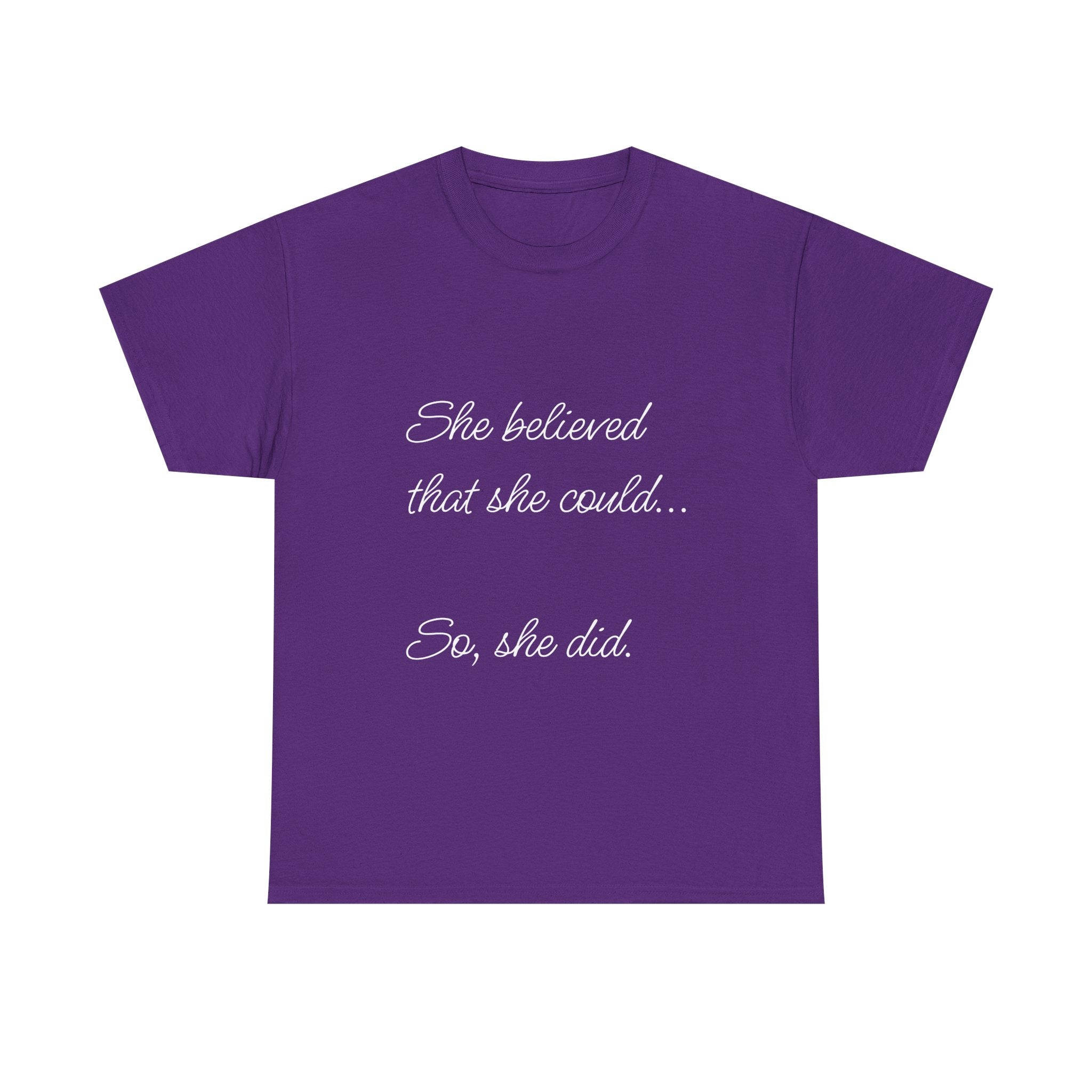 Motivational Quote Tee, Unisex Heavy Cotton T-Shirt, Inspirational Graphic Tee, Empowerment Shirt, Gift for Her, Casual Statement Top
