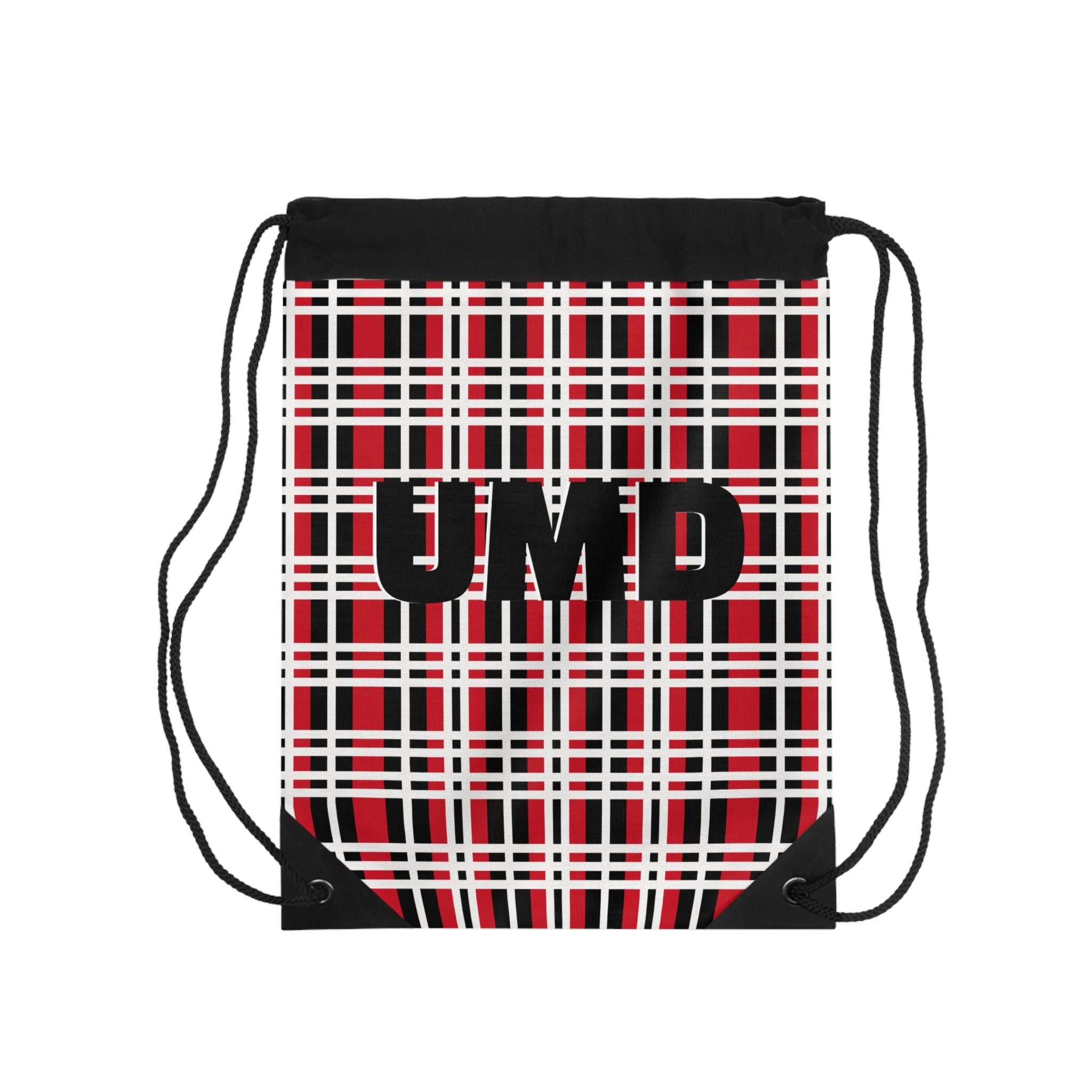 Plaid Drawstring Bag - Stylish Gym Sack, School Backpack, Cute Tote, Gift for Students, Trendy Travel Accessory