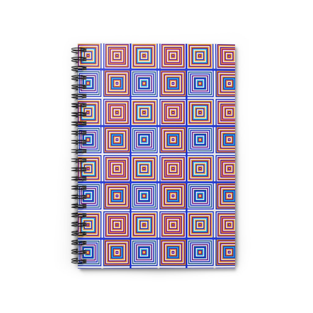 Colorful Geometric Spiral Notebook, Perfect for Journaling, School Supplies, Gifts, Creative Writing, Doodles, Note-taking