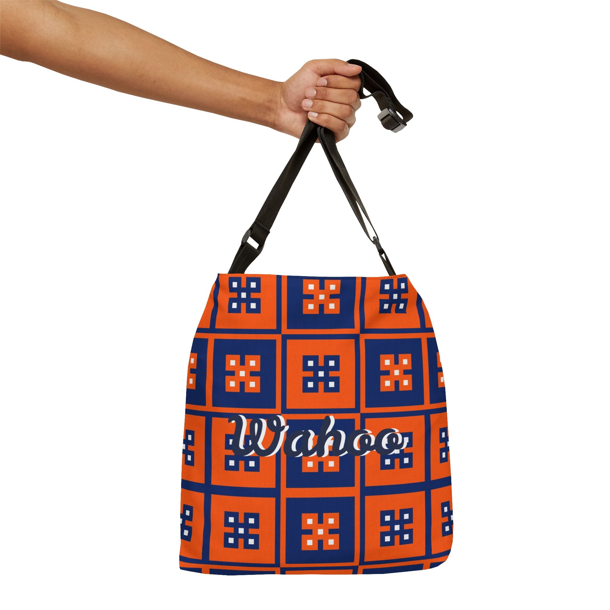Vibrant Adjustable Tote Bag, Wahooa Tote, Stylish Shoulder Bag, Colorful Everyday Tote, Unique Gift for Students