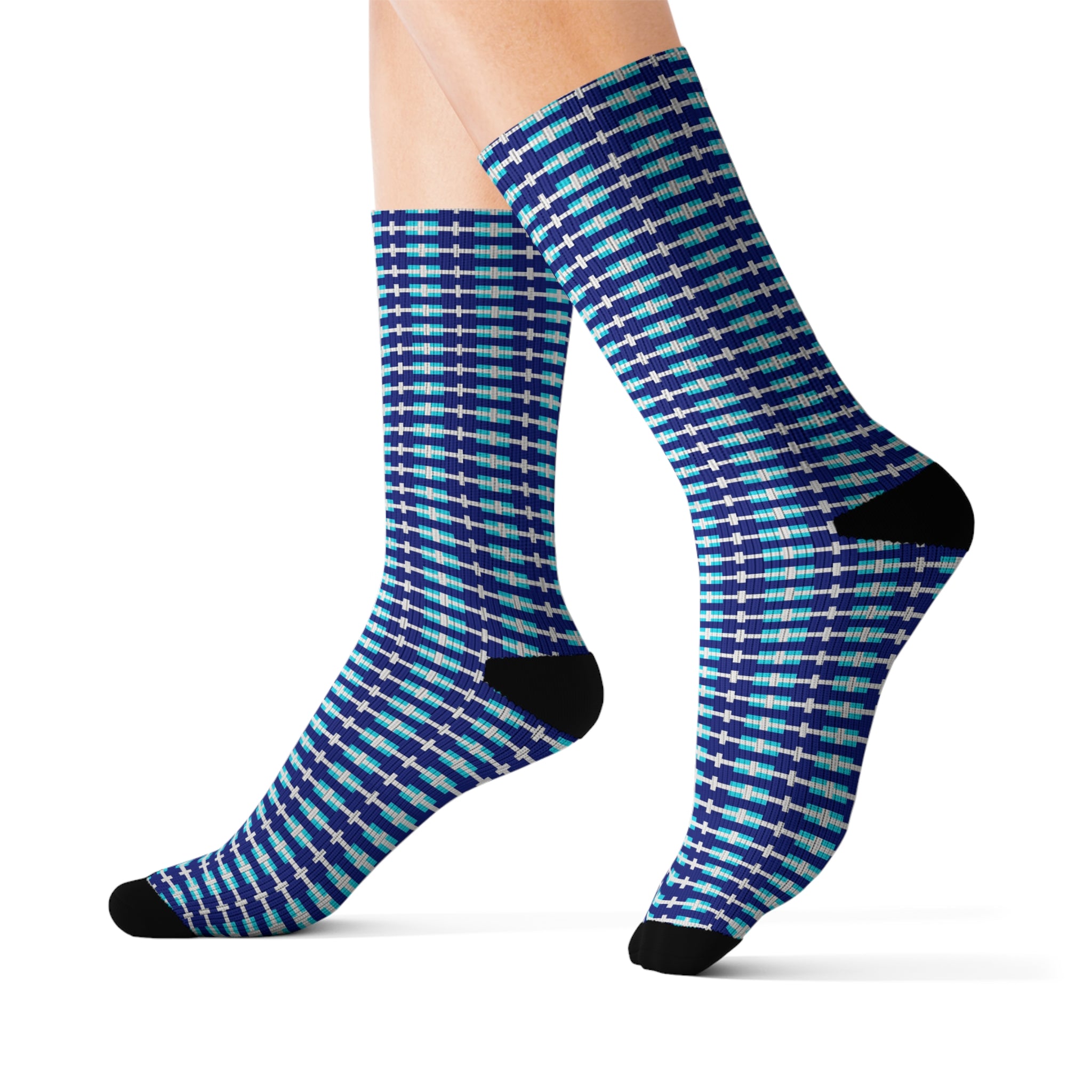 Vibrant Sublimation Socks, Colorful Patterned Socks for Everyday Wear, Gift for Her, Unique Sock Design, Fun Fashion Socks