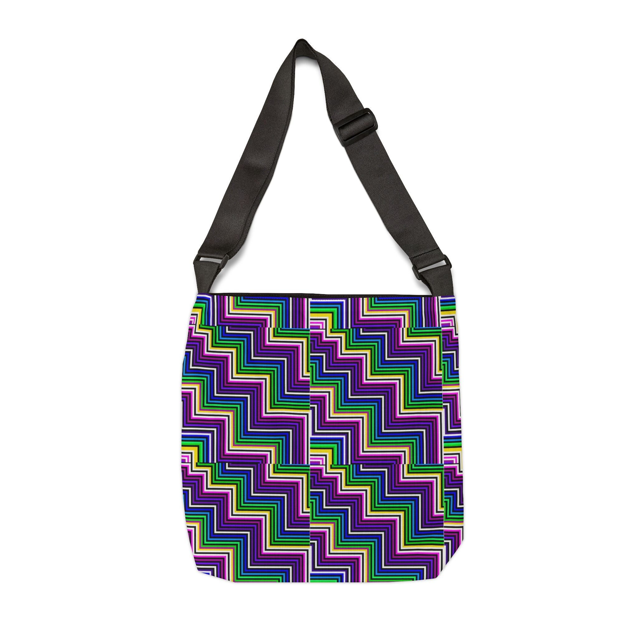 Bold Geometric Tote Bag, Stylish Shopper, Eco-Friendly Carryall, Gift for Her, Travel Accessory, Work or School Bag