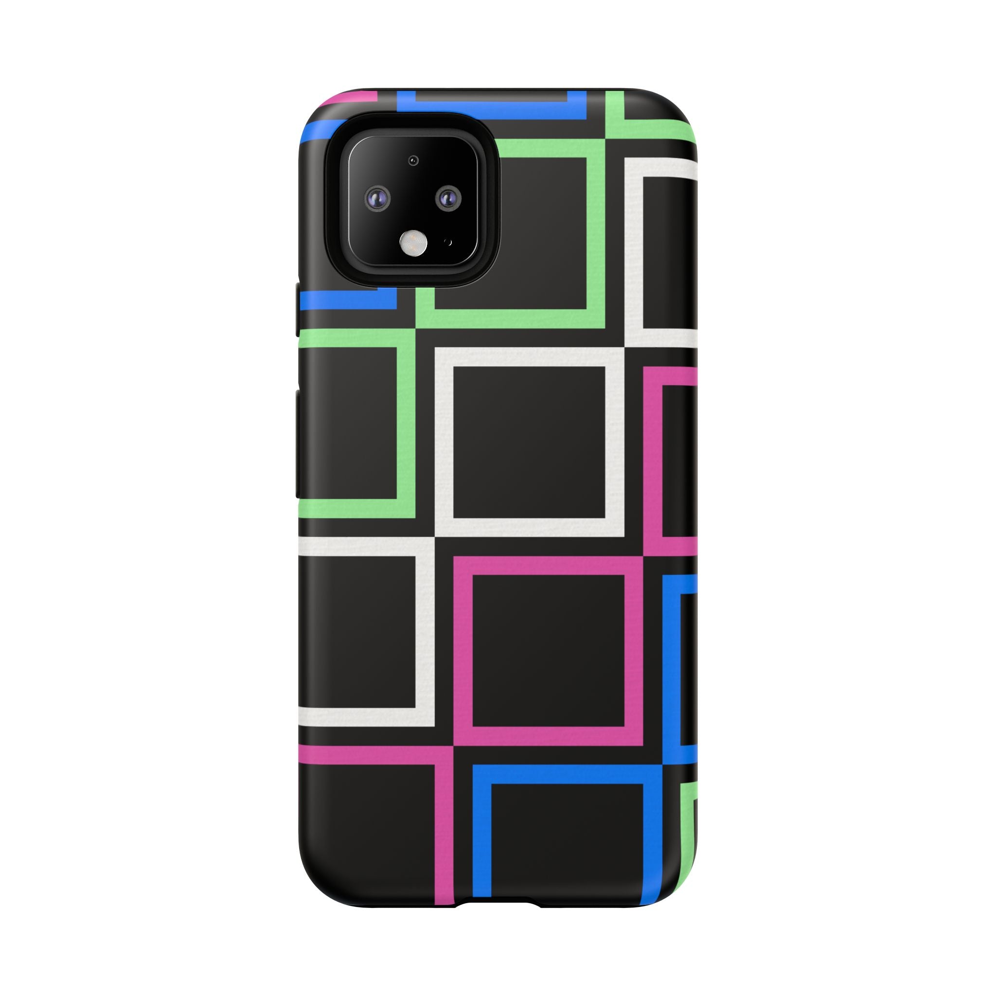 Colorful Geometric Phone Case - Tough Cases, Durable Cover, Stylish Accessory, Gift for Her, Tech Lover