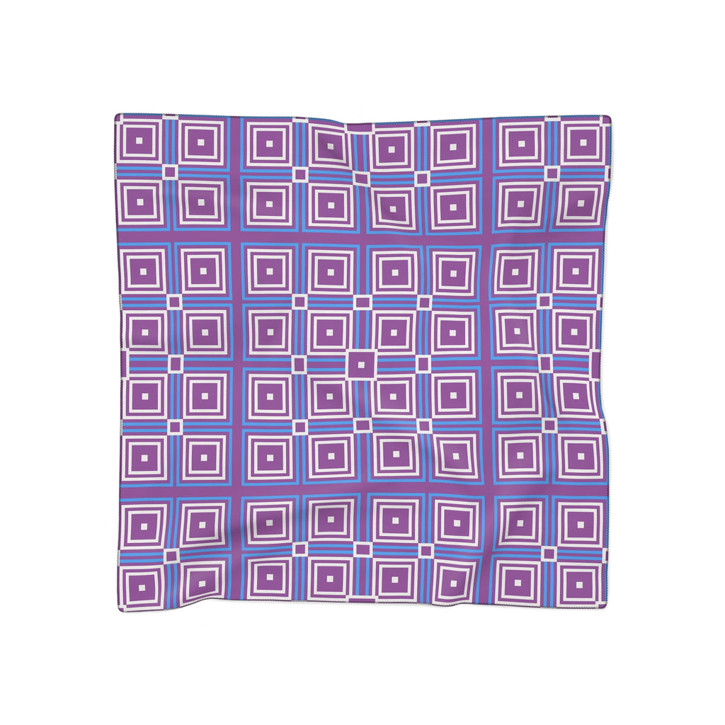 Chic Geometric Poly Scarf | Vibrant Fashion Scarf, Stylish Neck Wrap, Perfect for Spring, Gift for Her, Lightweight Accessory