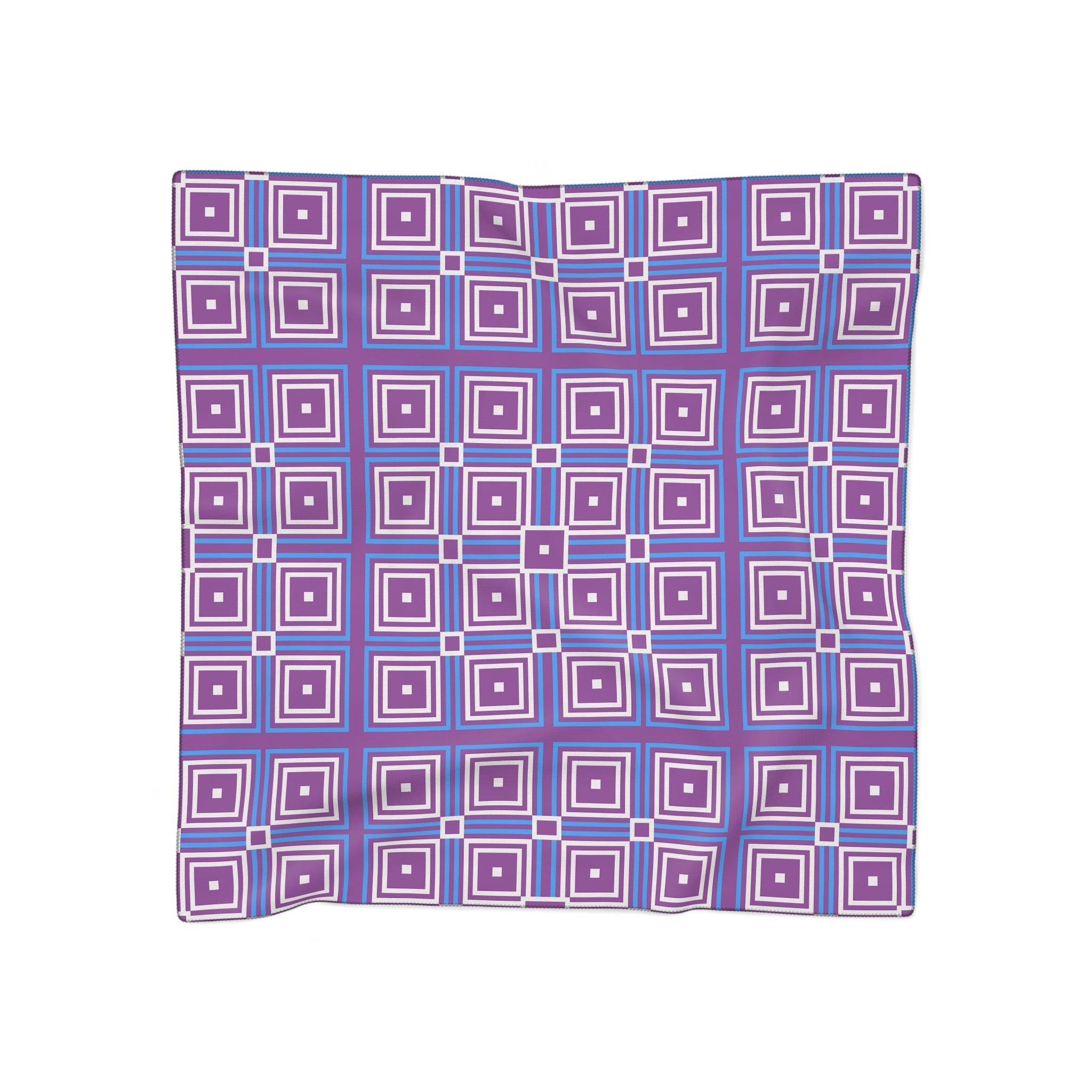 Chic Geometric Poly Scarf | Vibrant Fashion Scarf, Stylish Neck Wrap, Perfect for Spring, Gift for Her, Lightweight Accessory