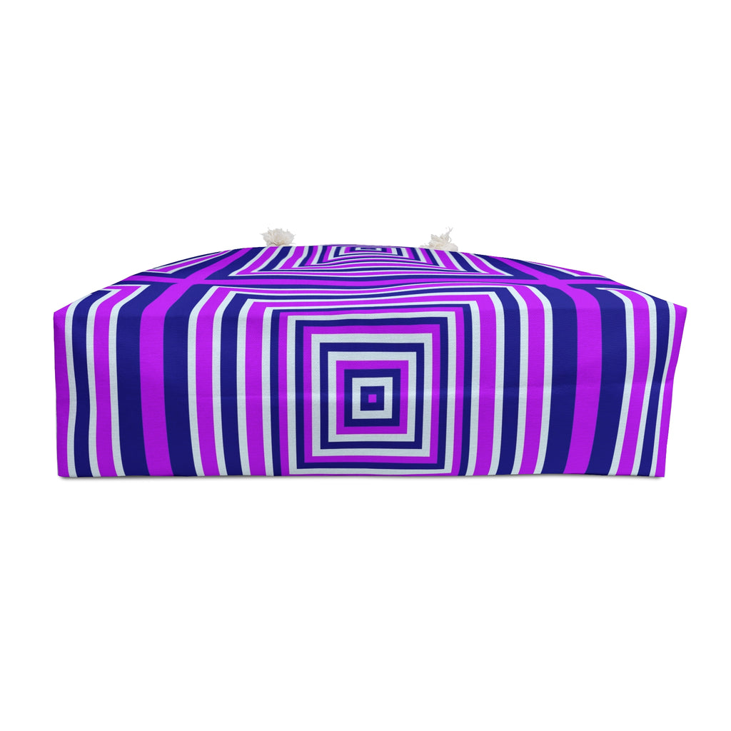 Chic Geometric Weekender Bag for Travel, Gym, Beach, Weekend Getaways, Stylish Travel Tote.