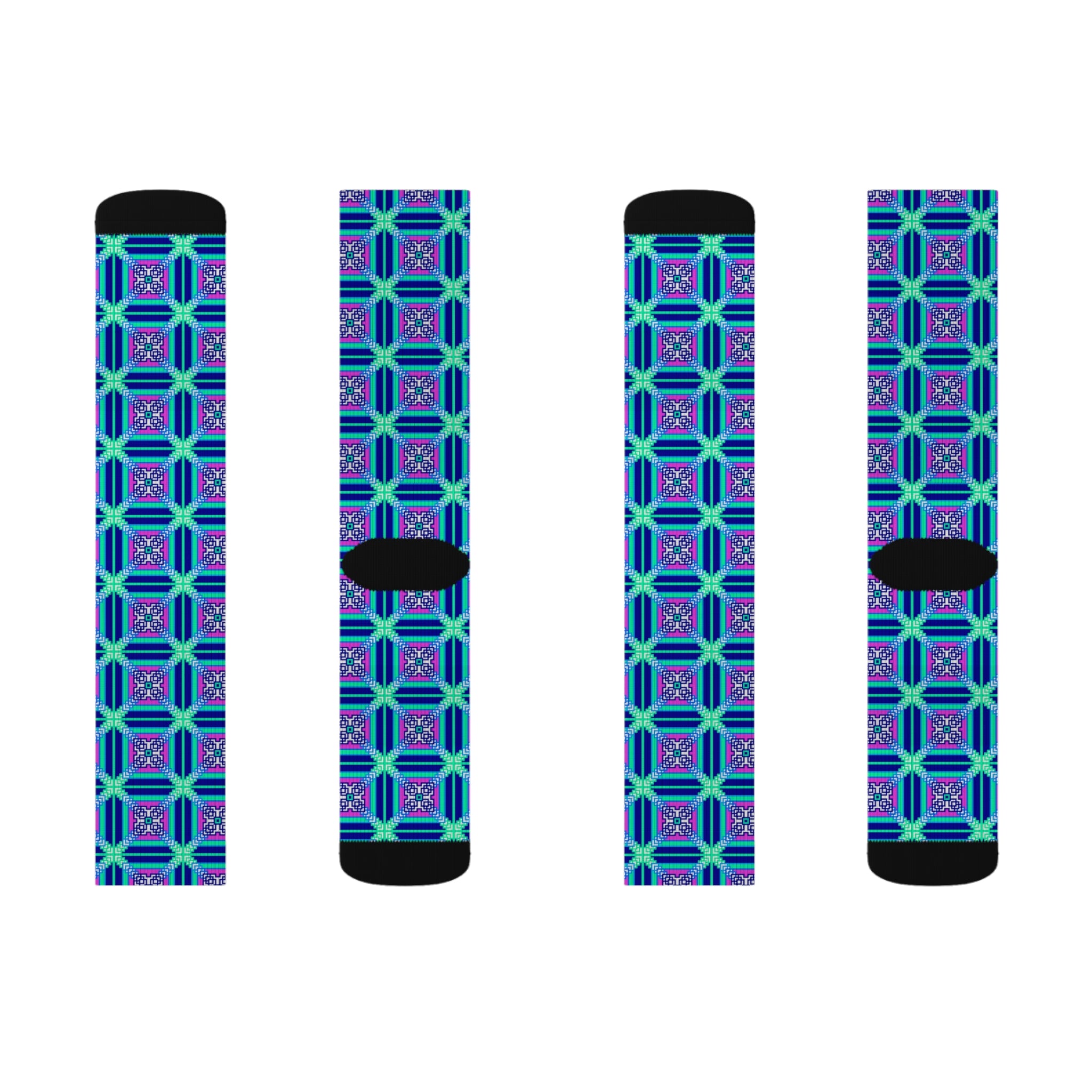 Vibrant Sublimation Socks | Colorful Fashion Socks, Unique Gift for Her, Cozy Holiday Socks, Fun Casual Wear, Trendy Accessories