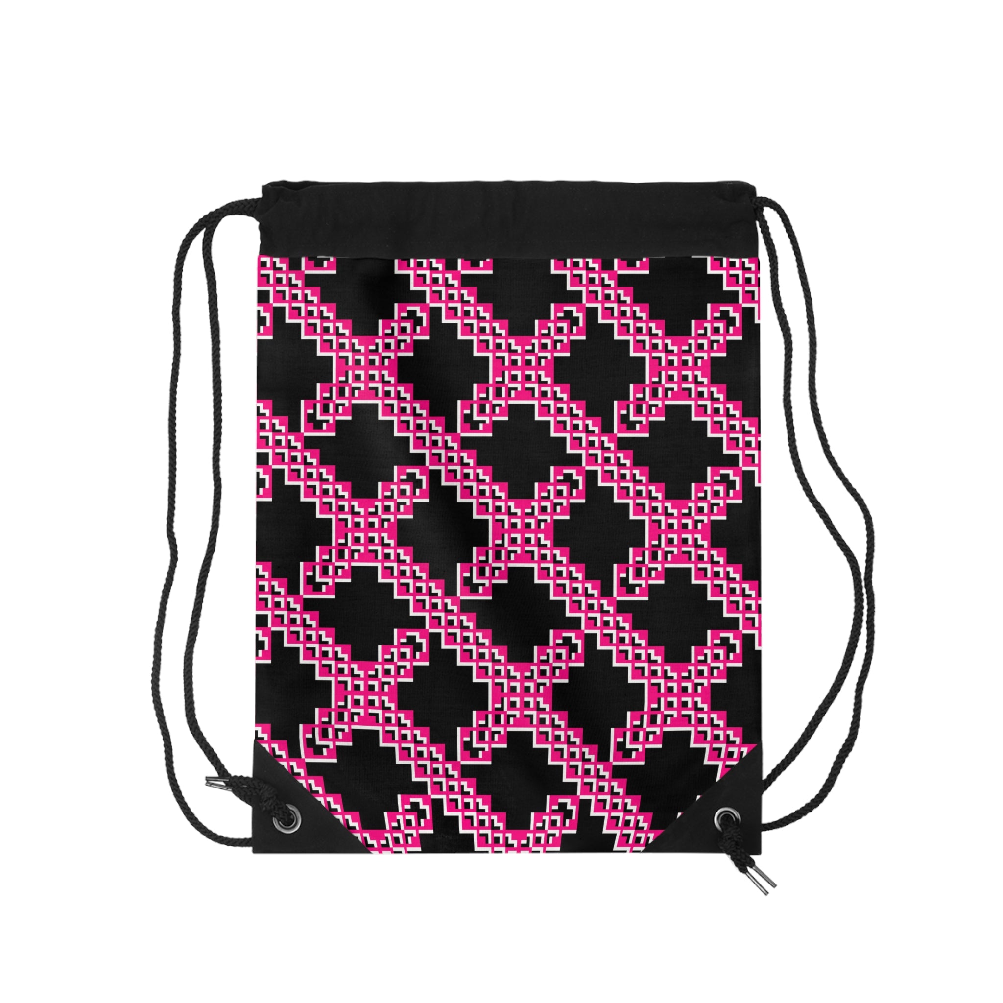 Chic Patterned Drawstring Bag for Fashionable Adventures, Stylish Storage Bag, Night Out Tote, Gym Rucksack, Travel Essentials