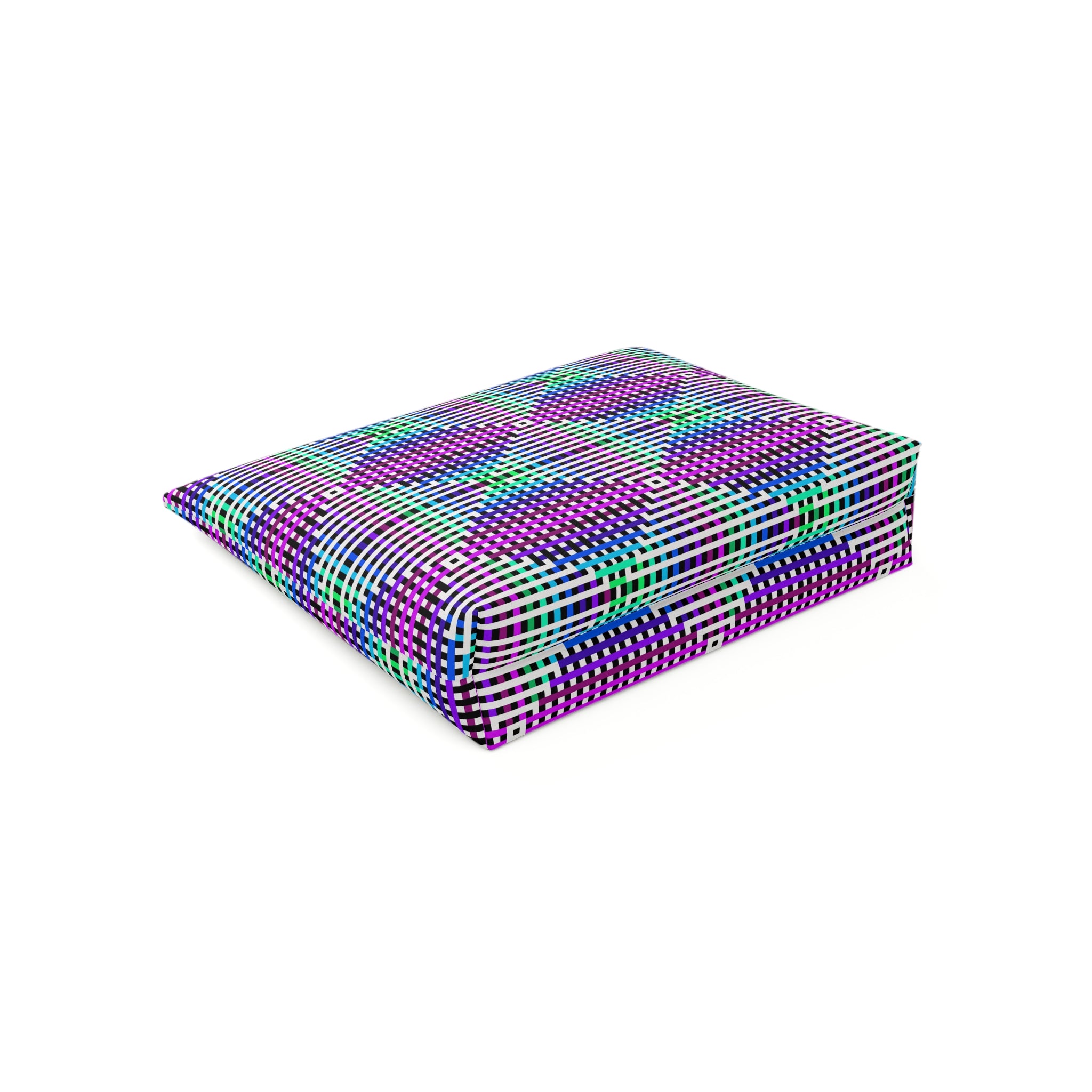Vibrant Geometric Cosmetic Bag | Makeup Organizer, Travel Bag, Gift for Her, Toiletry Pouch, Purple Pattern