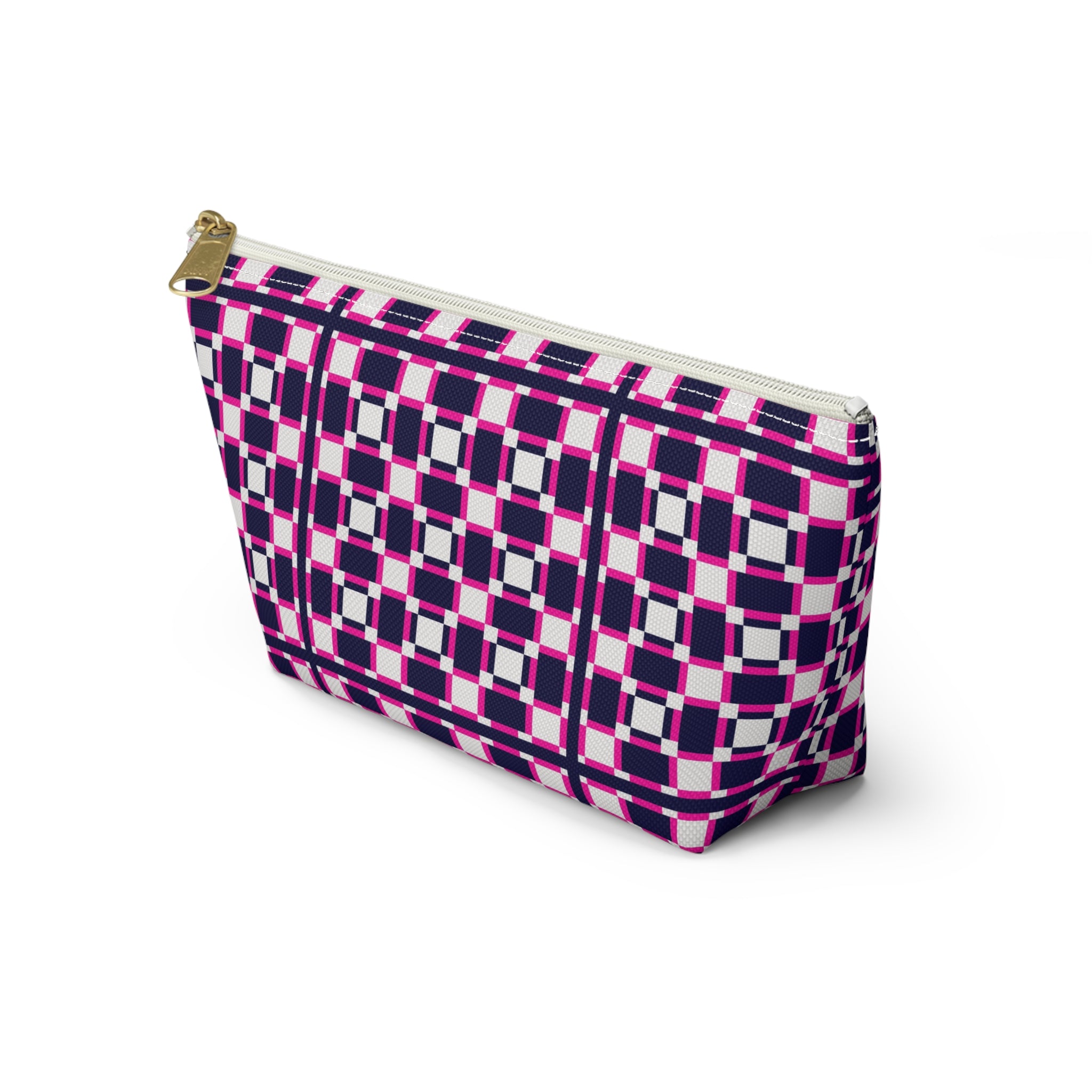 Vibrant Geometric Accessory Pouch, Makeup Bag, Organizing Pouch, Gift for Her, Travel Essentials, Fashion Accessory