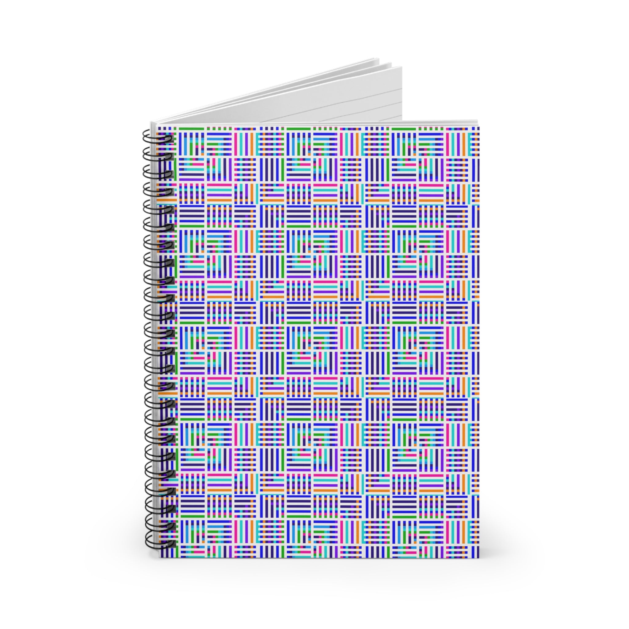 Colorful Patterned Spiral Notebook - Ruled Line, Journal for School, Gift for Students, Writing Essentials, Office Supplies, Creative [...]