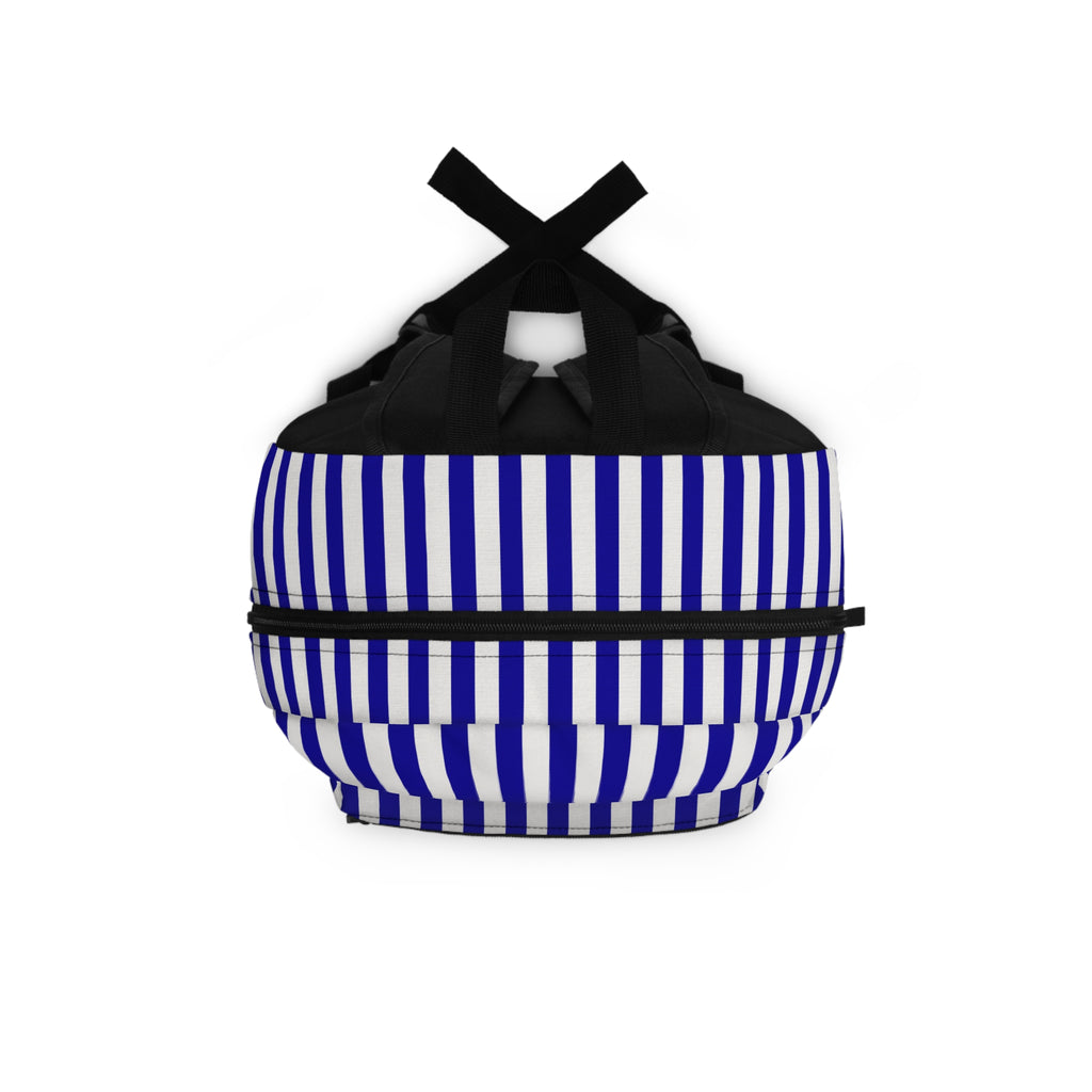 Stylish Striped Backpack, Casual Daypack, Trendy School Bag, Beach Tote, Travel Backpack, Gift for Students