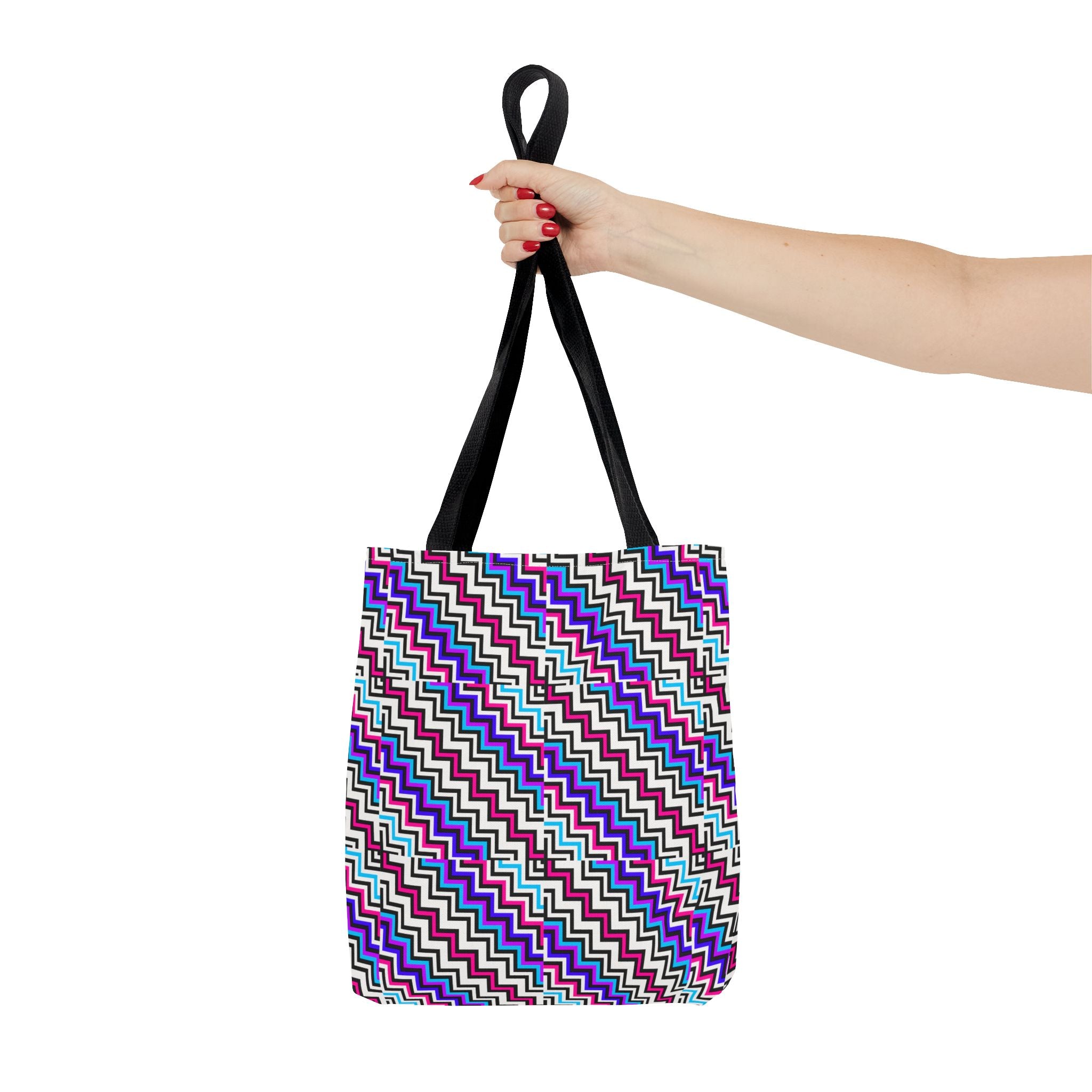 Vibrant Geometric Tote Bag: Stylish Shopping, Beach, Travel, Gifts, Eco-Friendly