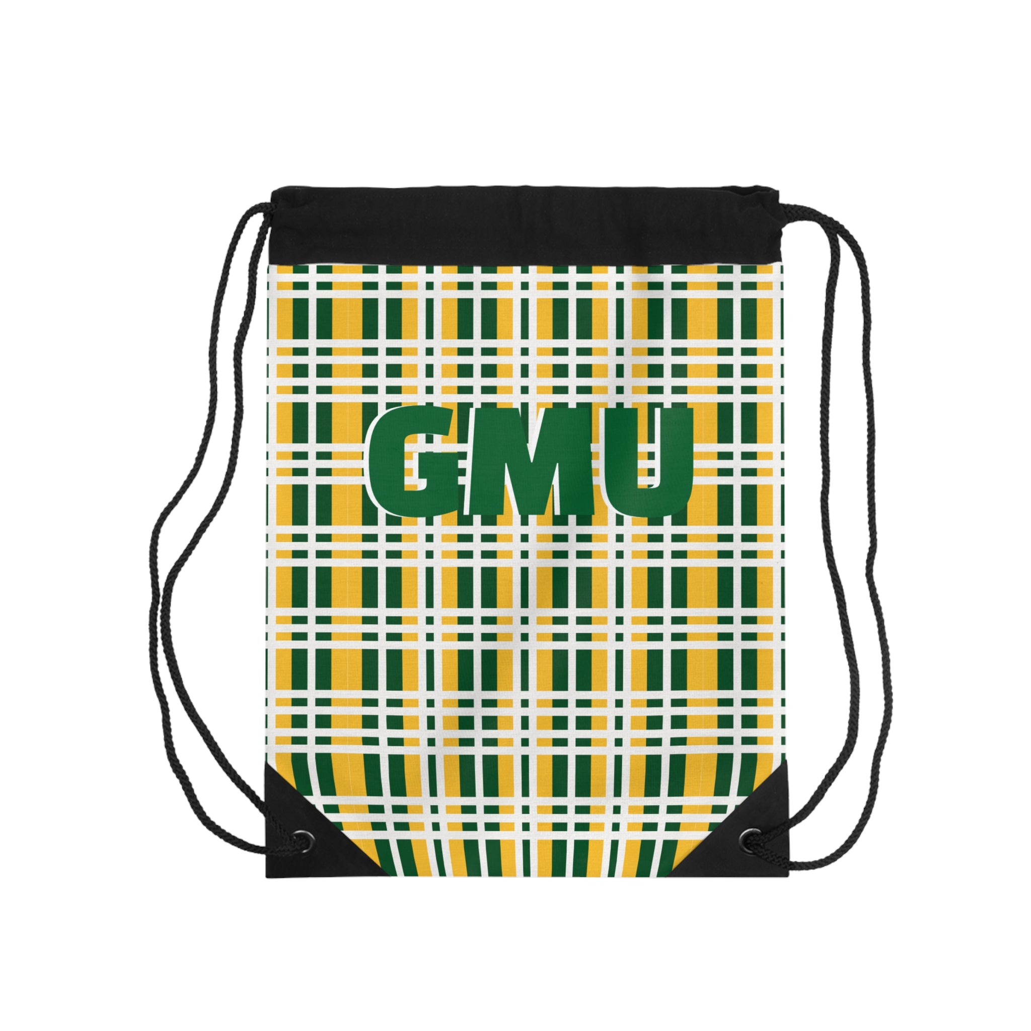 Plaid Drawstring Bag | Casual Tote for Gym, Sports, School, Travel, Outdoor Adventures