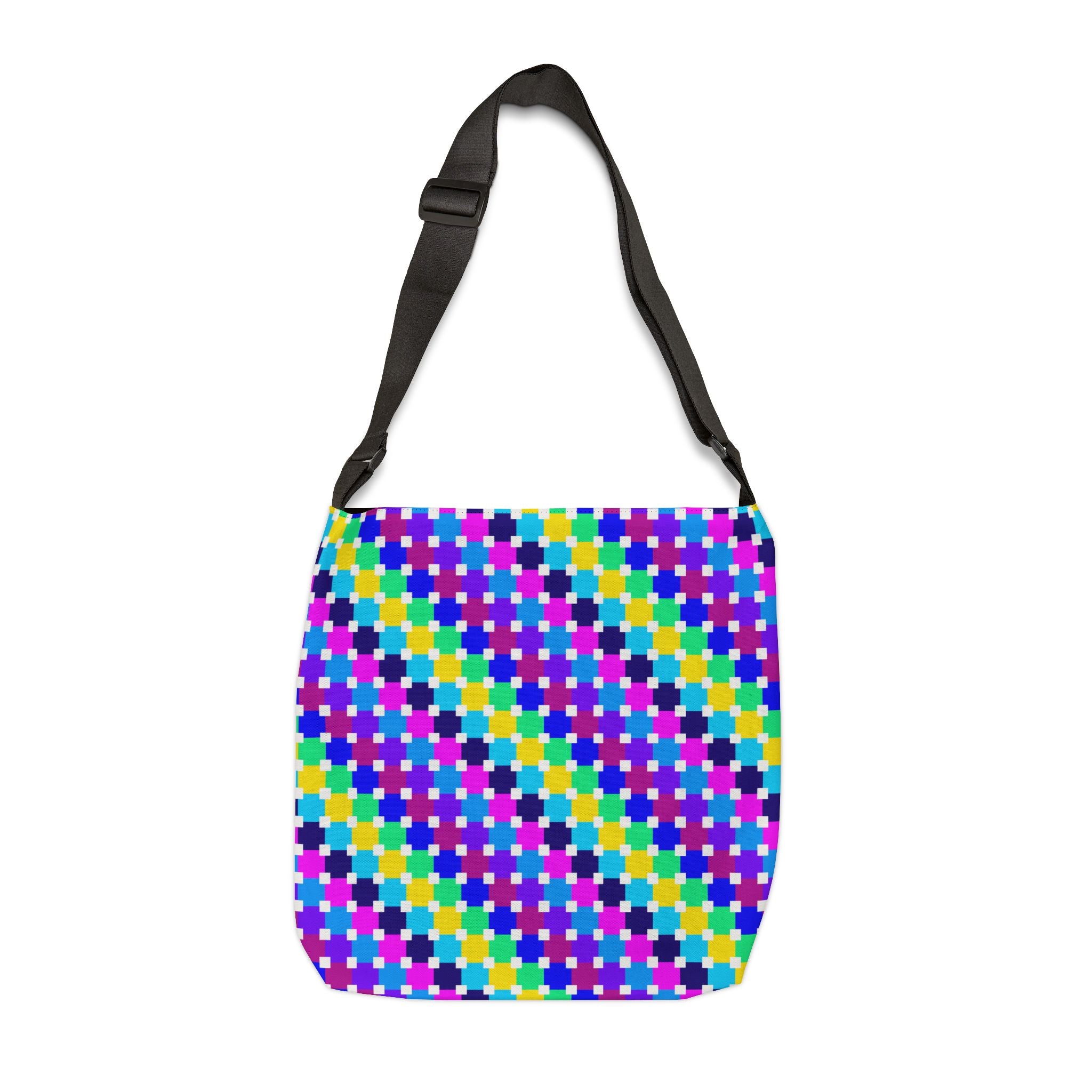 Vibrant Adjustable Tote Bag, Colorful Carryall, Perfect for Shopping, Beach Days, Festivals, and Everyday Use, Ideal Gift for Friends