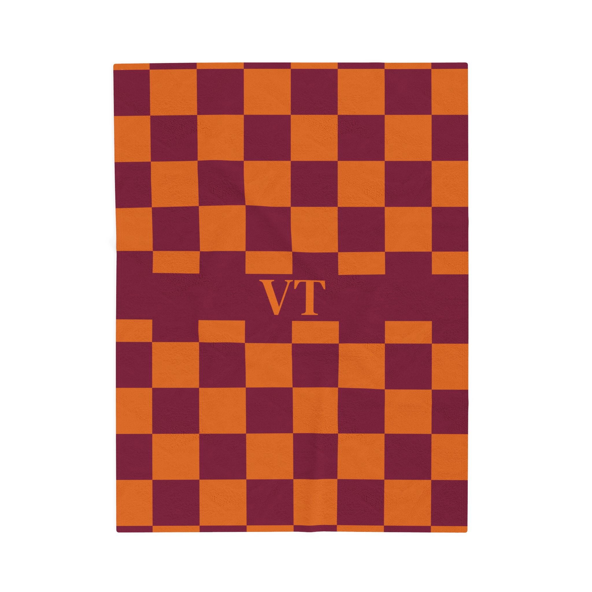 Cozy Velveteen Plush Blanket Featuring Checkerboard Design, Soft Throw, Gift for Home, Fall Decor, Cozy Nights, Special Occasions