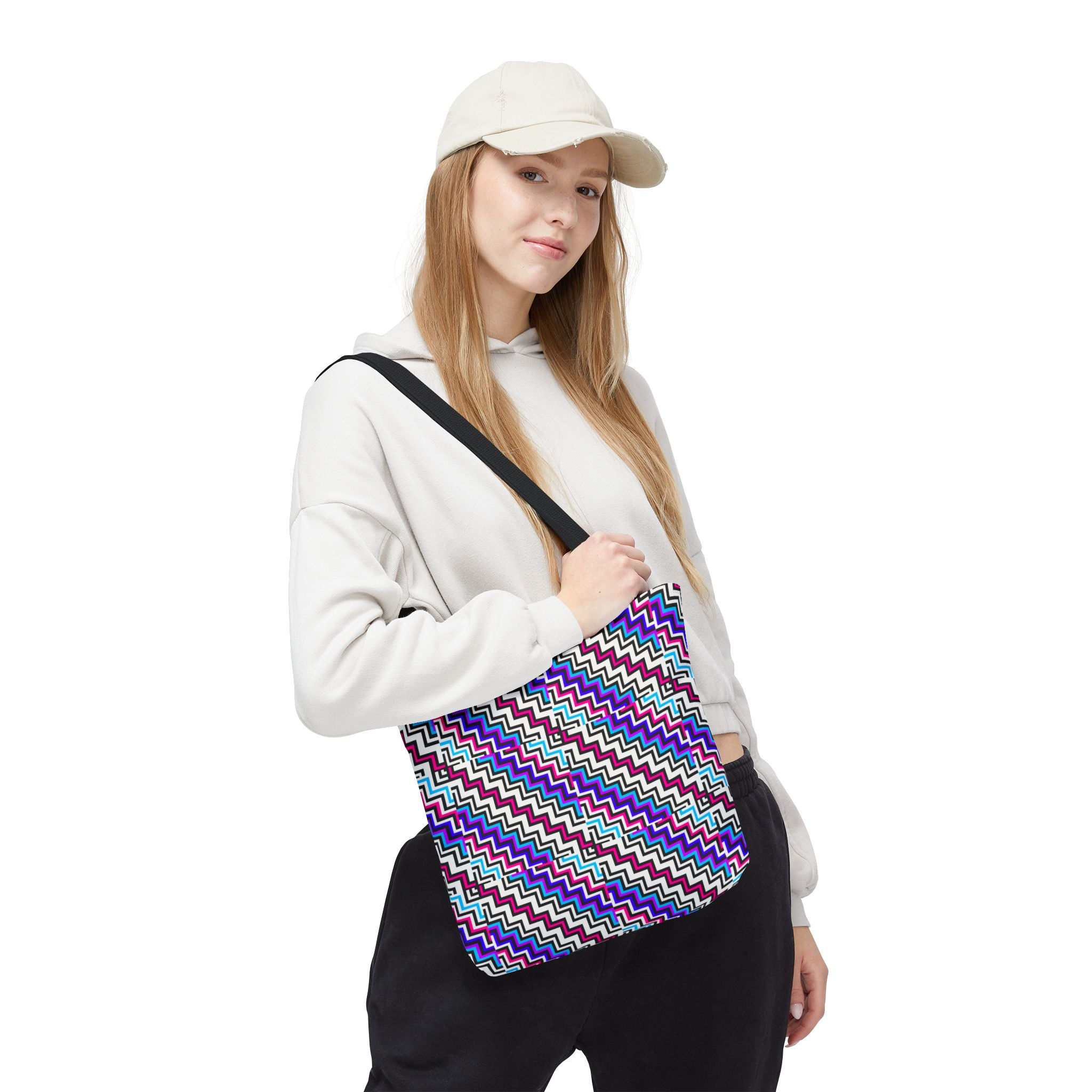 Vibrant Geometric Tote Bag: Stylish Shopping, Beach, Travel, Gifts, Eco-Friendly