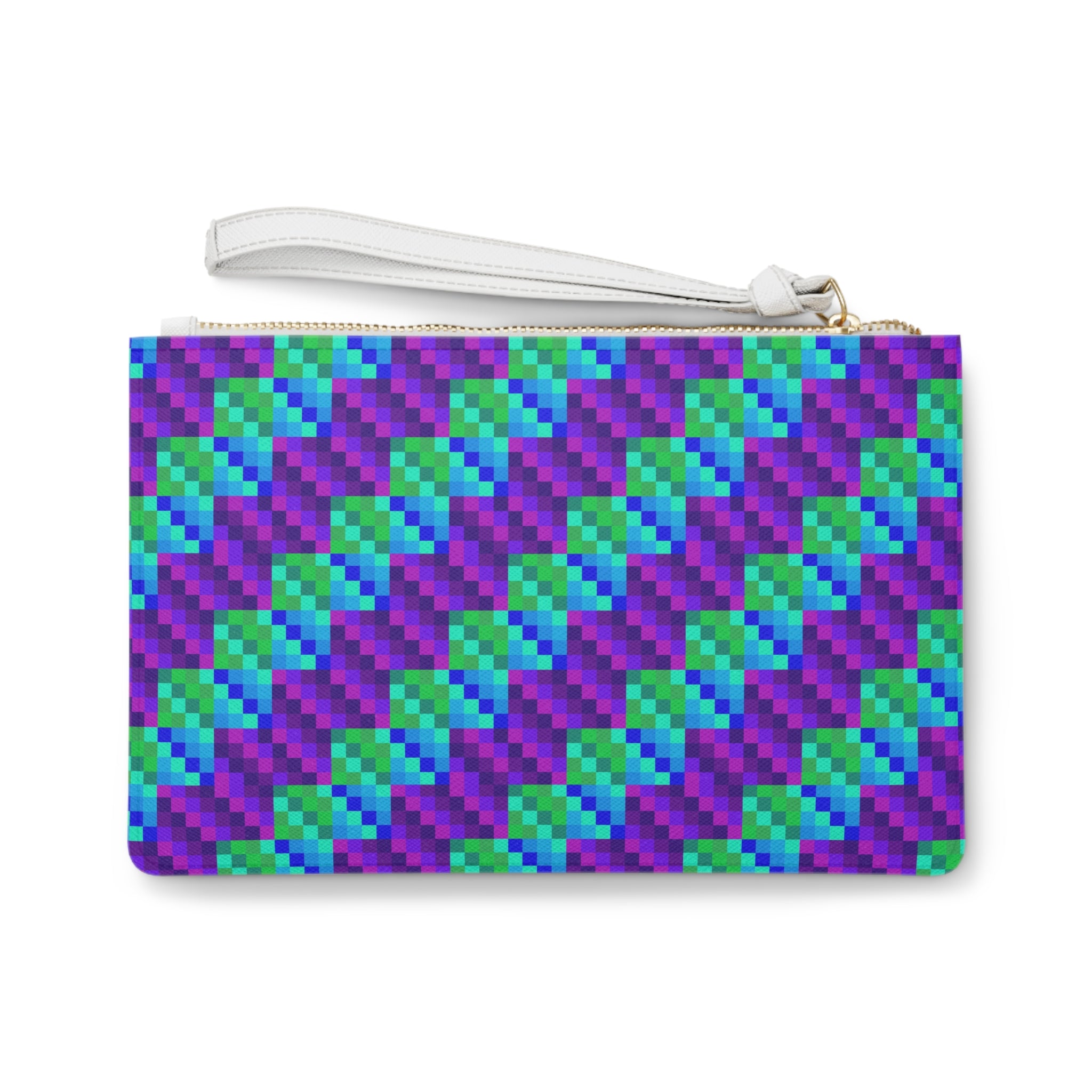 Colorful Pixelated Clutch Bag | Vibrant Accessory for Parties, Travel, Gifts, Festivals, Everyday Use