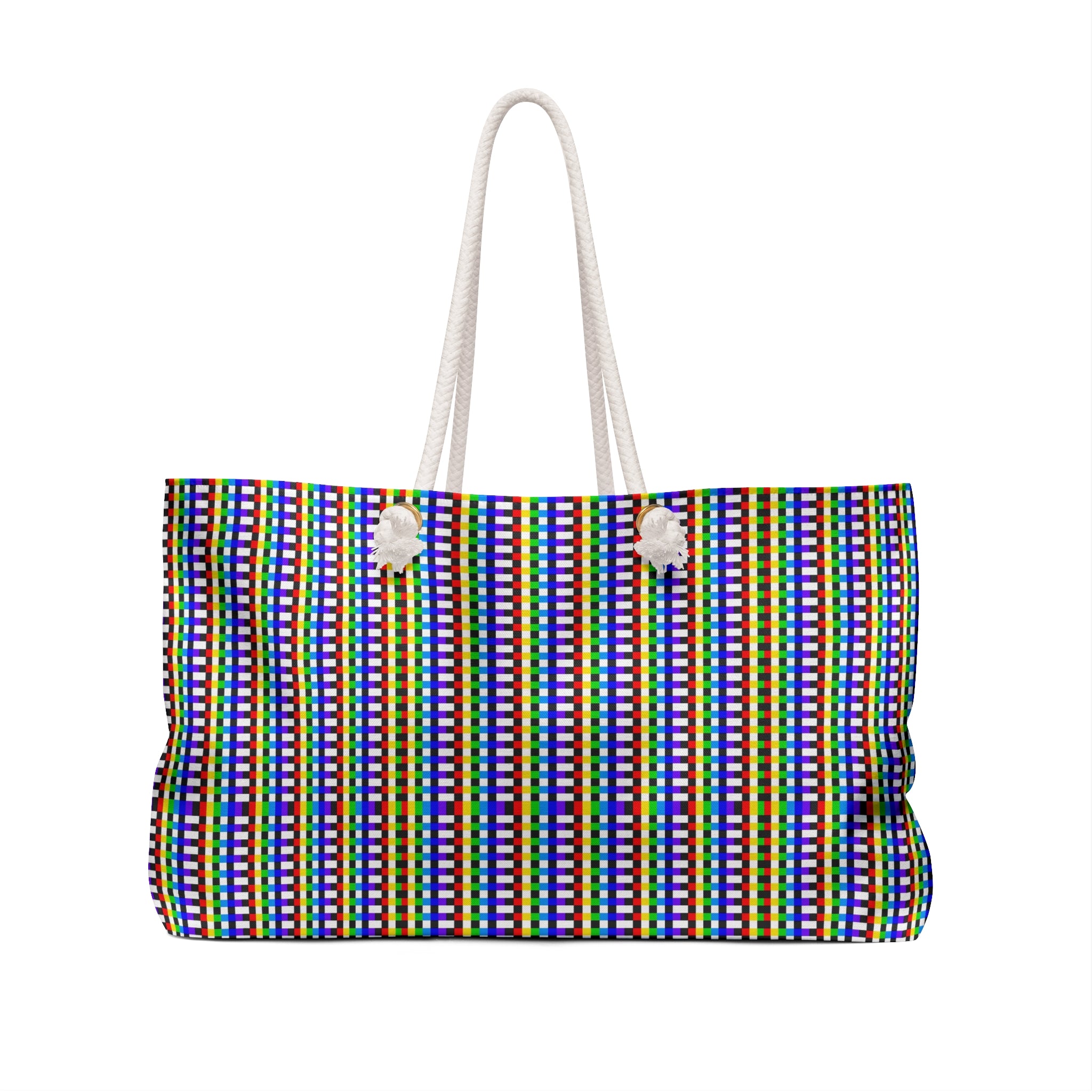 Vibrant Pattern Weekender Bag, Travel Tote, Beach Bag, Gym Bag, Overnight Bag, Colorful Carryall