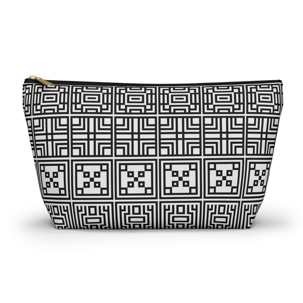 Chic Geometric Accessory Pouch - Perfect for Travel, Makeup, or Everyday Use, Stylish Gift for Friends and Family