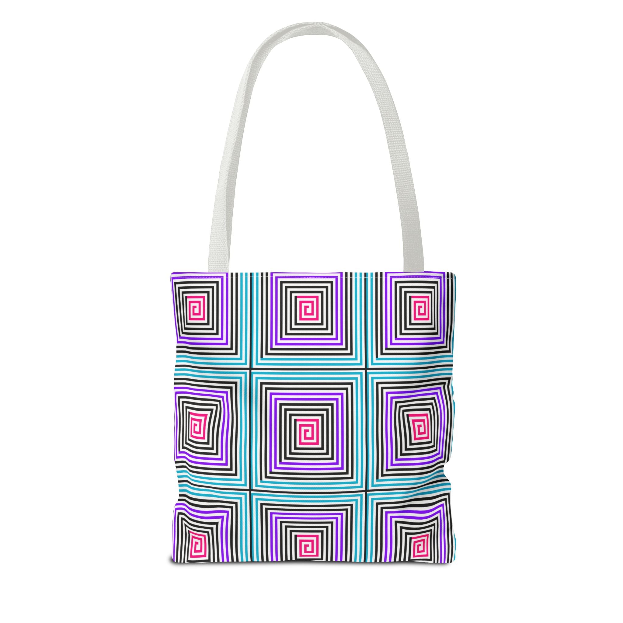 Colorful Spiral Pattern Tote Bag - Stylish Everyday Accessory, Eco-Friendly Shopping Bag, Gift for Her, Boho Tote, Summer Essentials