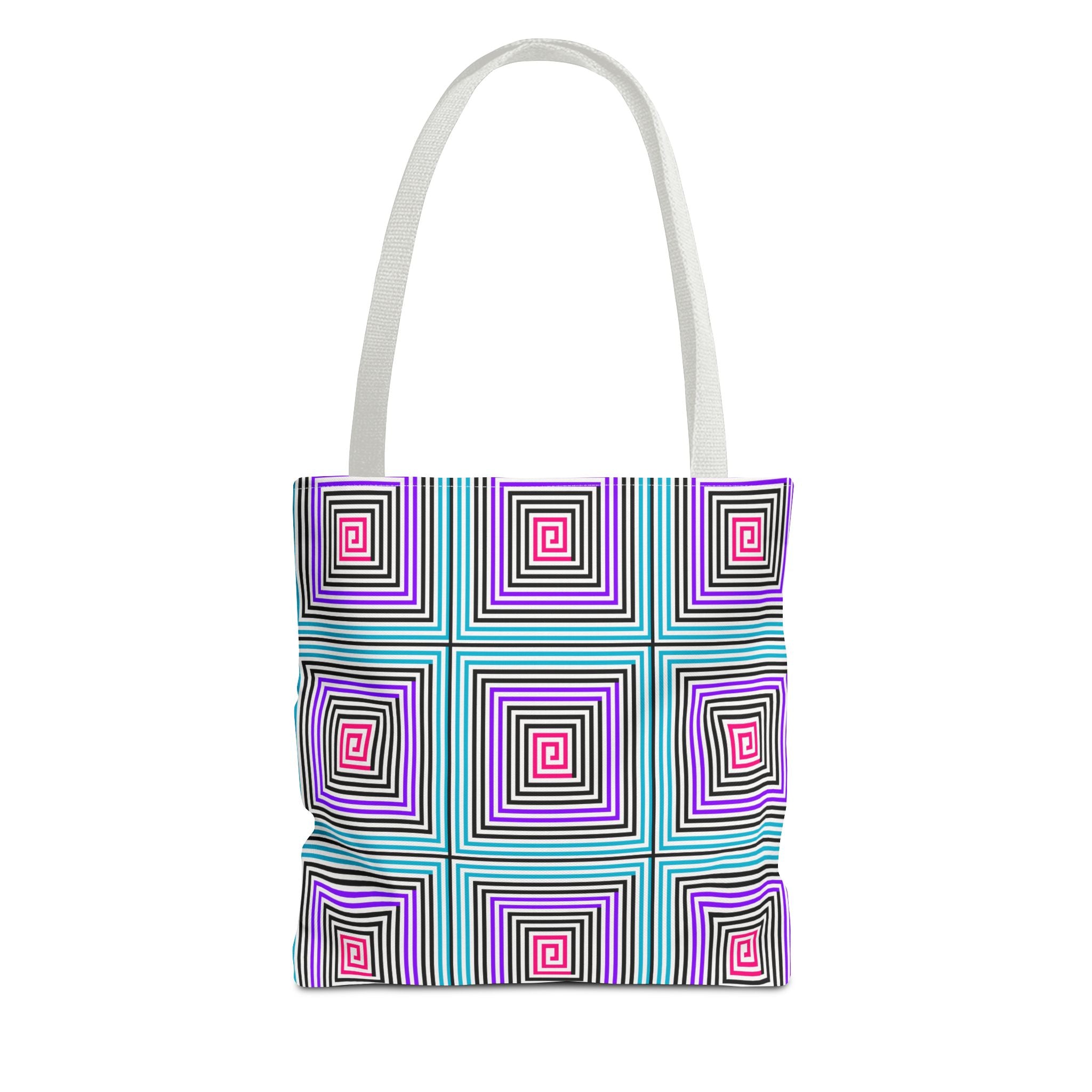Colorful Spiral Pattern Tote Bag - Stylish Everyday Accessory, Eco-Friendly Shopping Bag, Gift for Her, Boho Tote, Summer Essentials
