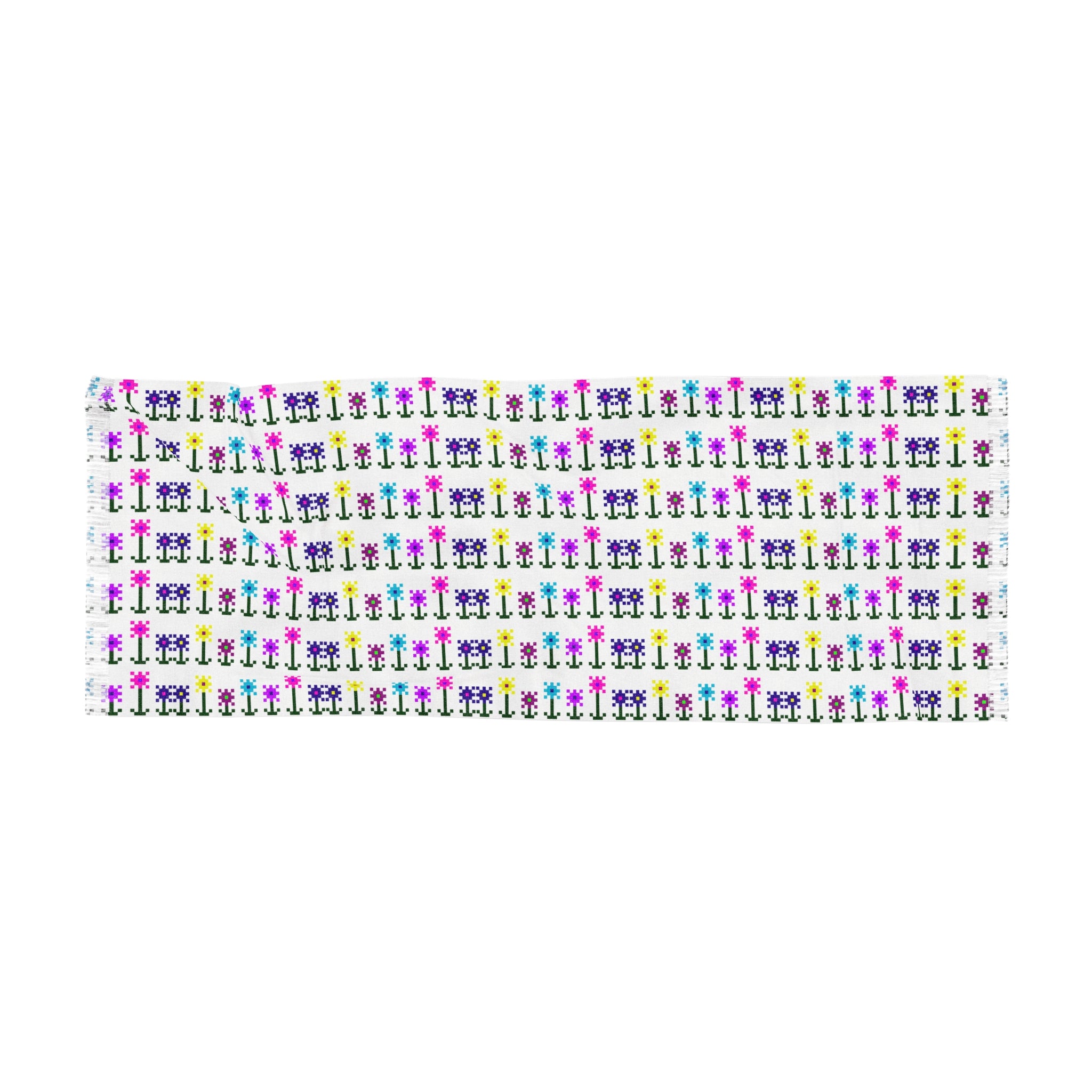 Colorful Graphic Light Scarf, Lightweight Neck Wrap, Fun Accessories for Summer, Perfect for Festivals, Gifts for Friends