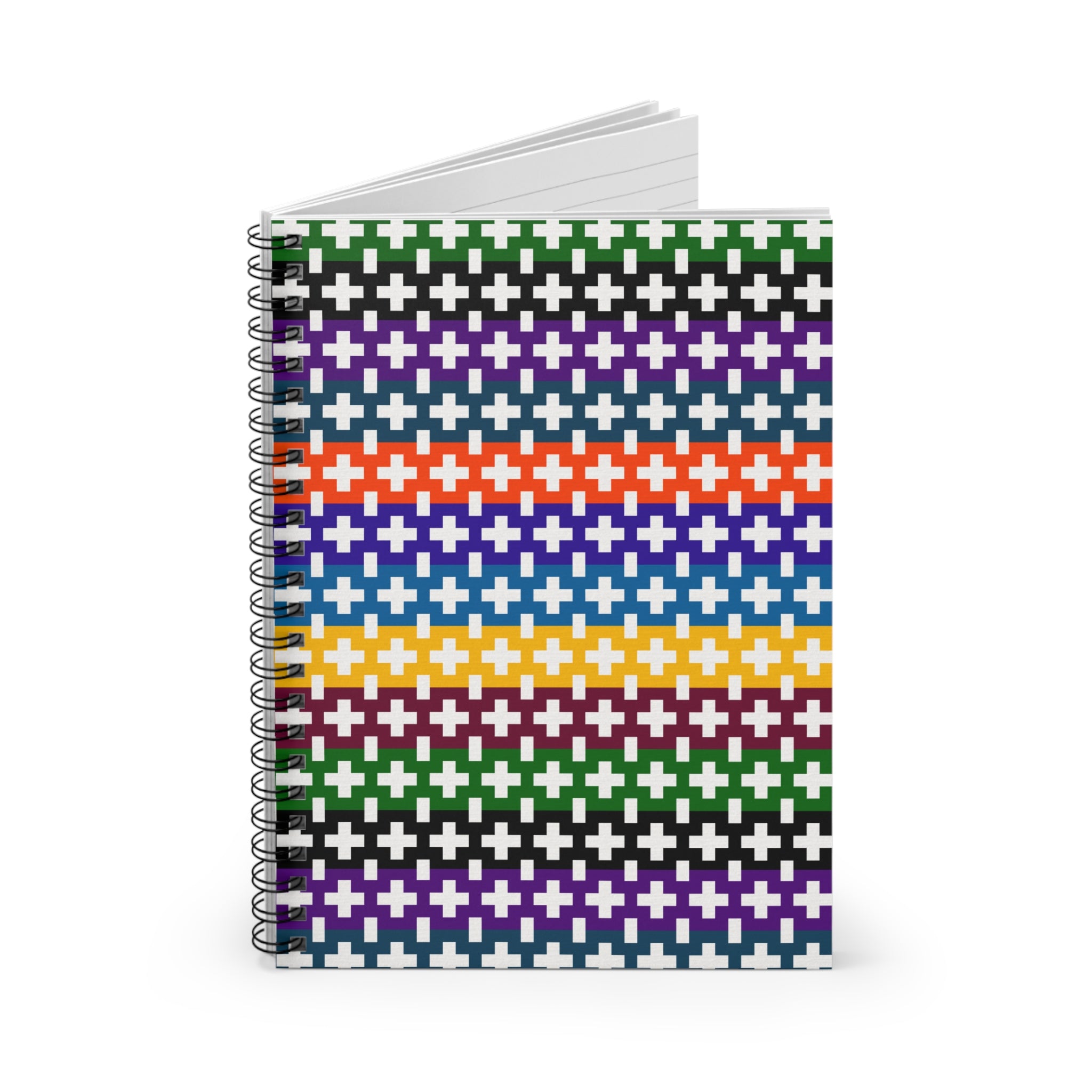 Colorful Patterned Spiral Notebook - Ruled Lines, Perfect for School, Journaling, Gift for Students, Stylish Note-taking, Vibrant [...]