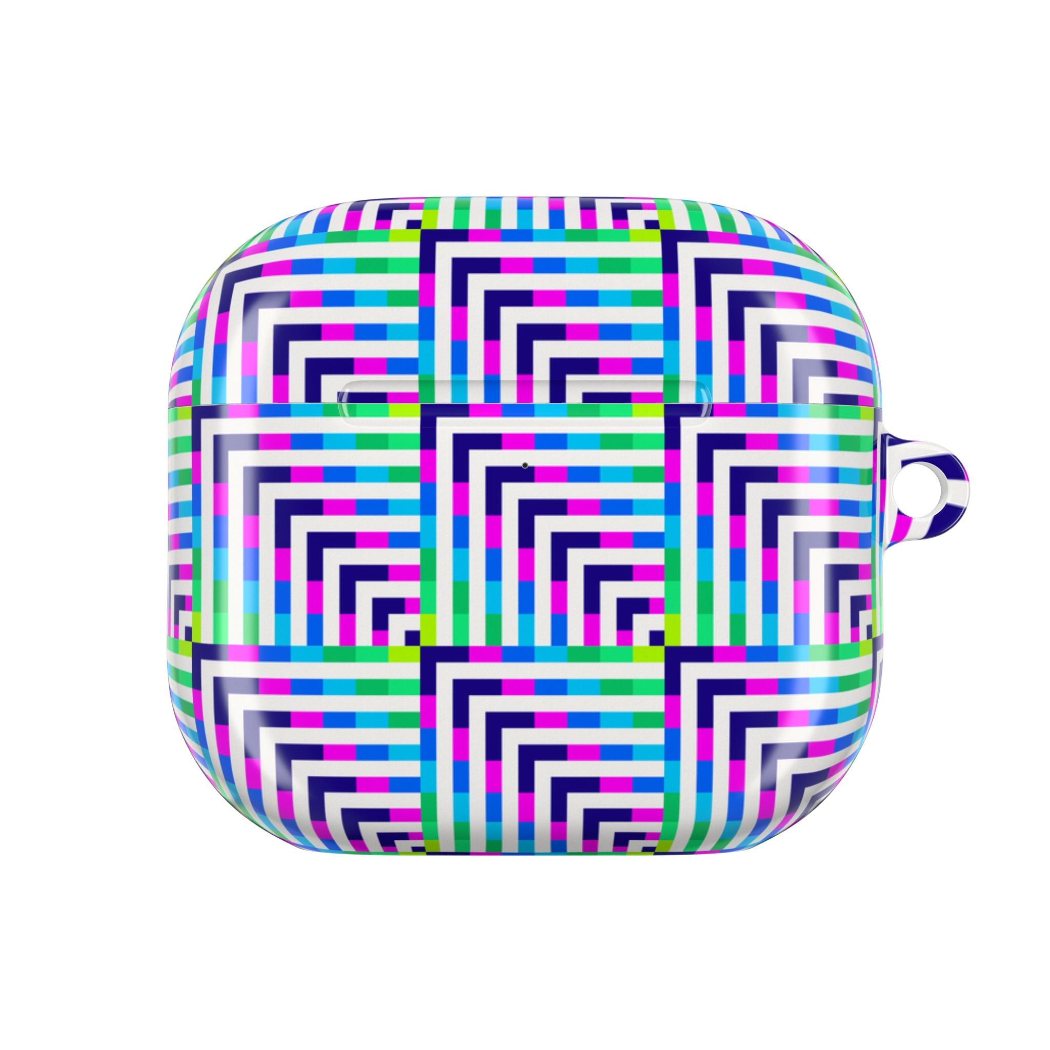 Colorful Geometric AirPod Case - Trendy, Durable, Unique Gift for Music Lovers, Perfect for Holidays and Everyday Use