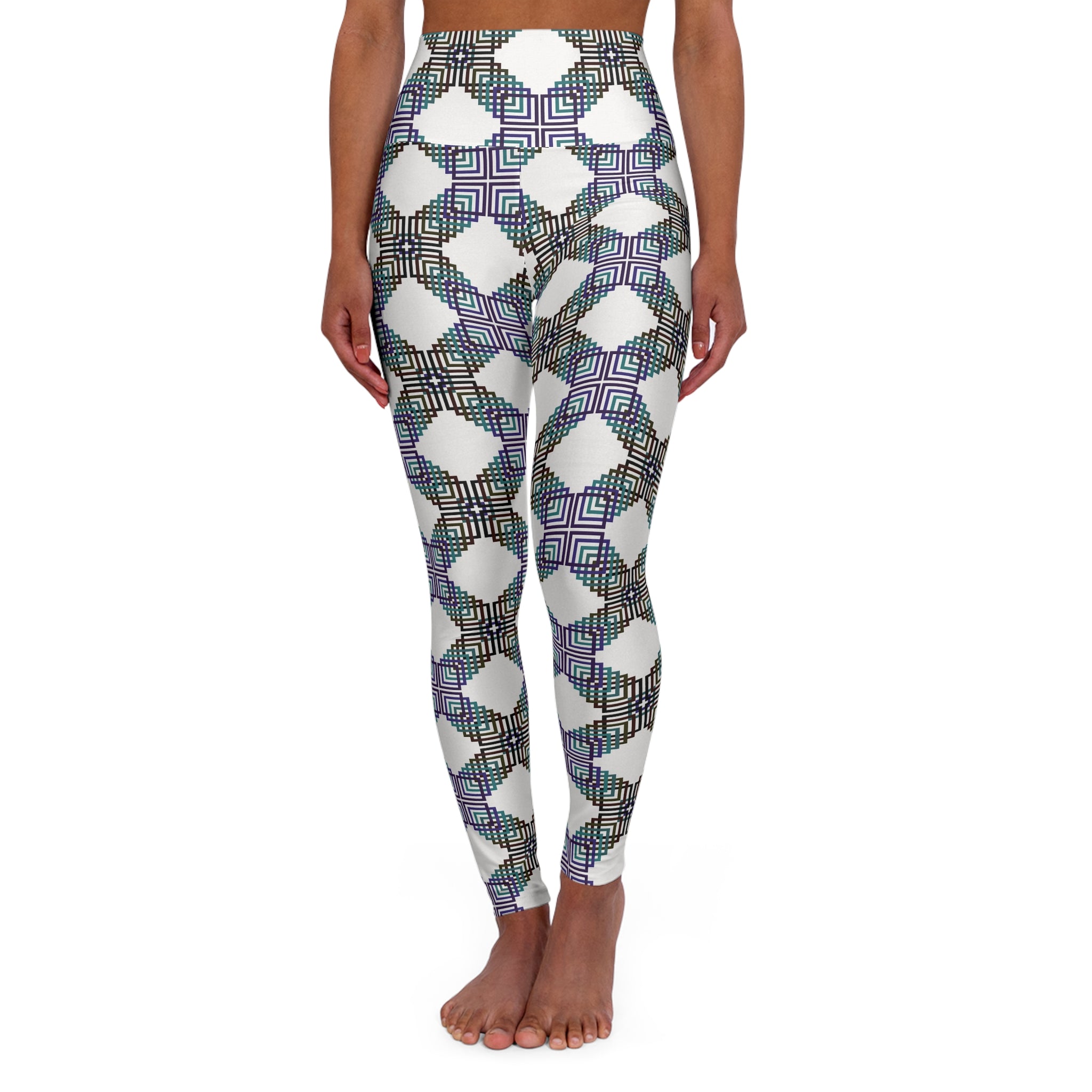 High Waisted Yoga Leggings, Colorful Workout Leggings, Fitness Leggings, Activewear for Women, Yoga Outfit, Casual Leggings
