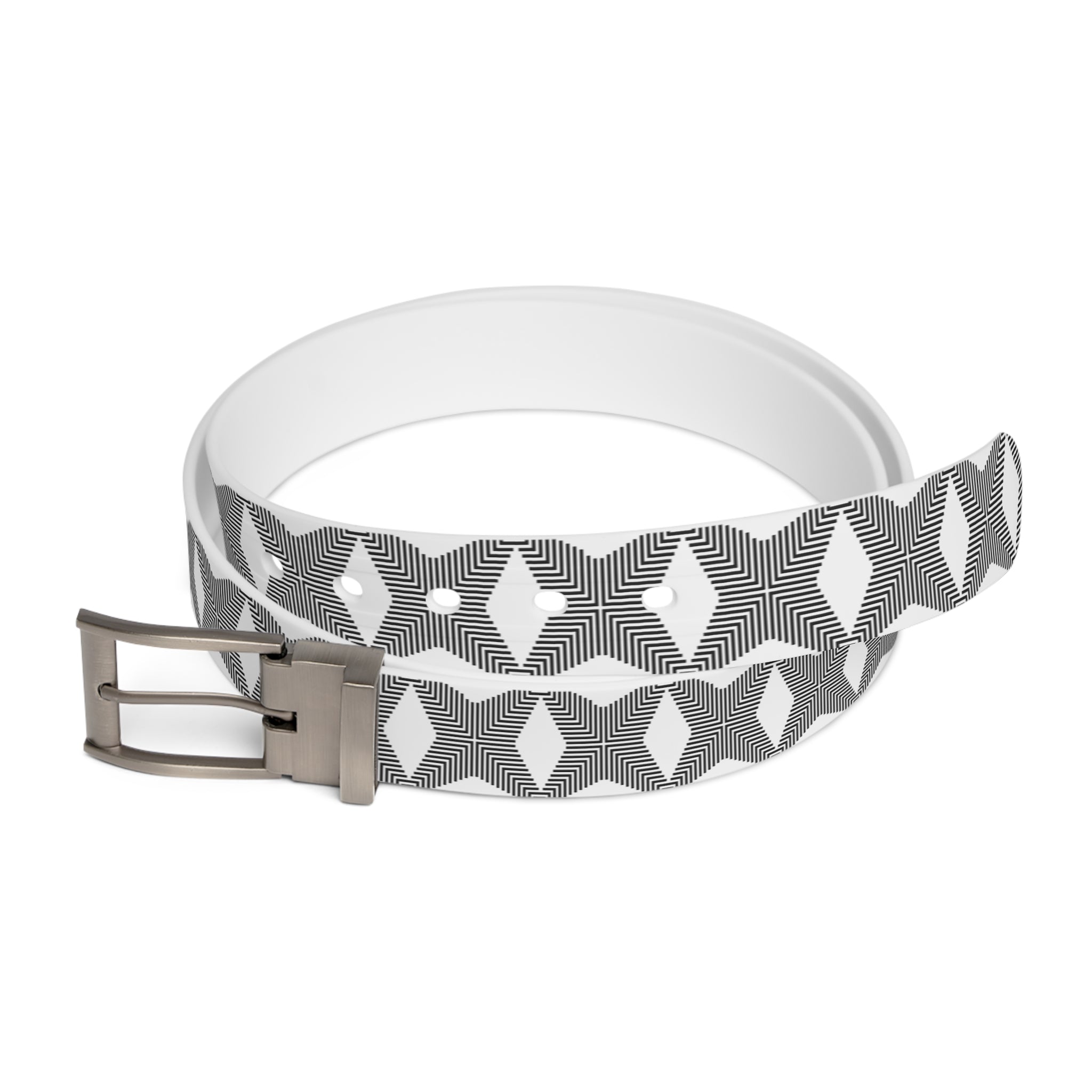 Chic Patterned Belt, Fashion Accessory, Unique Gift, Outfit Enhancer, Geometric Design, Stylish Cinch