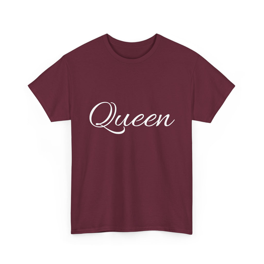 Queen Unisex Heavy Cotton Tee, Stylish Tee, Gift for Her, Casual Wear, Birthday Gift, Women’s Fashion