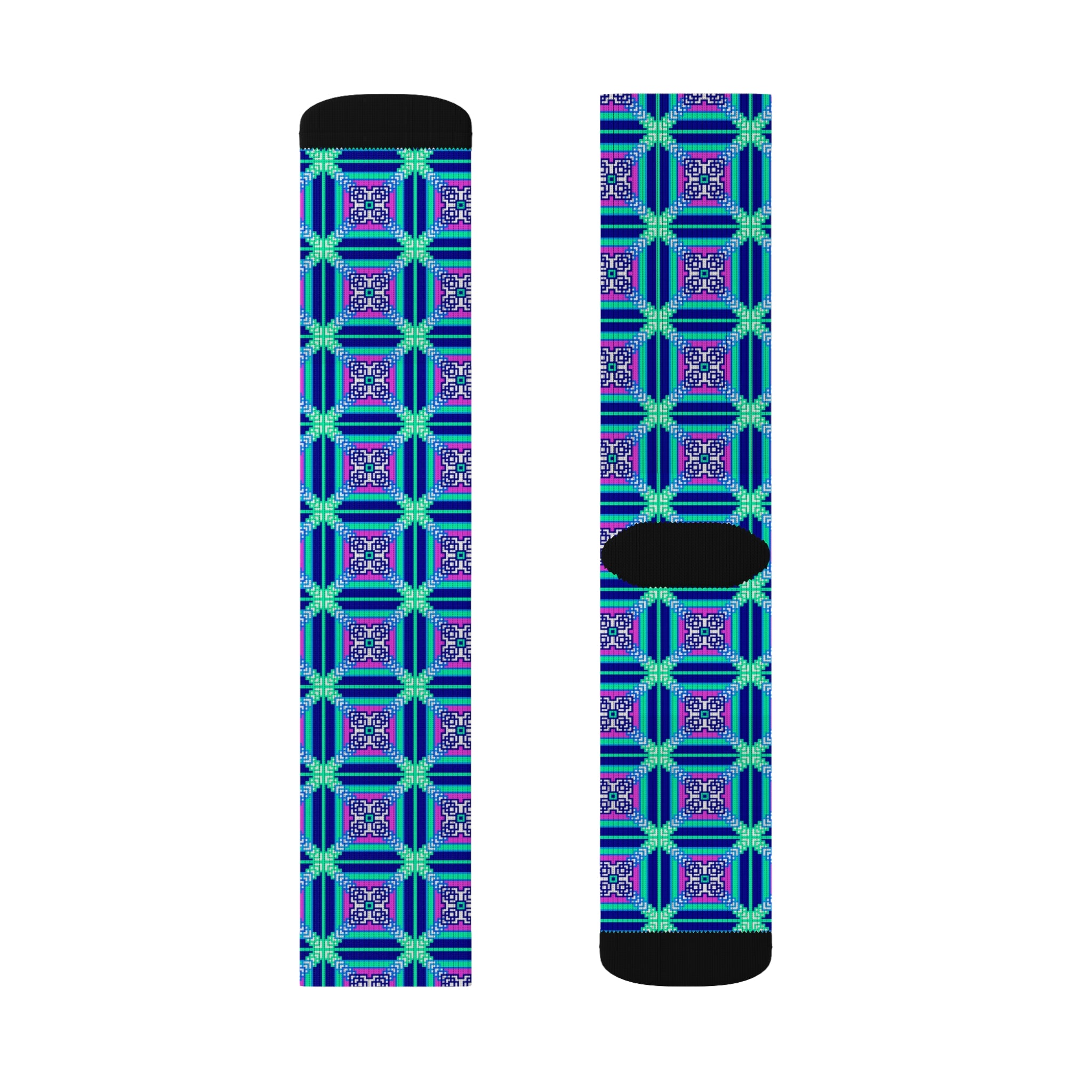 Vibrant Sublimation Socks | Colorful Fashion Socks, Unique Gift for Her, Cozy Holiday Socks, Fun Casual Wear, Trendy Accessories